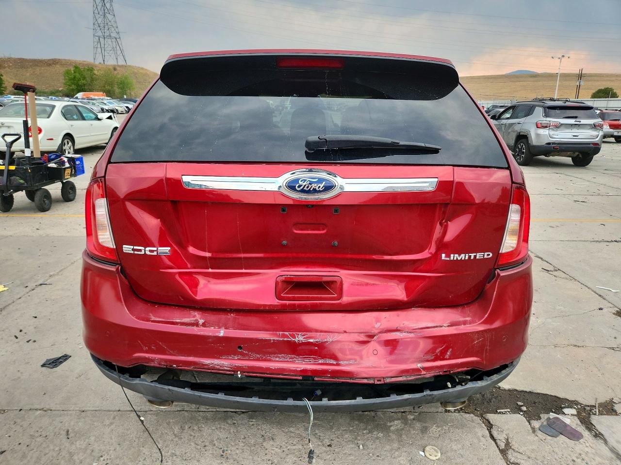 2013 Ford Edge Limited Red vin: 2FMDK3KC9DBA25788