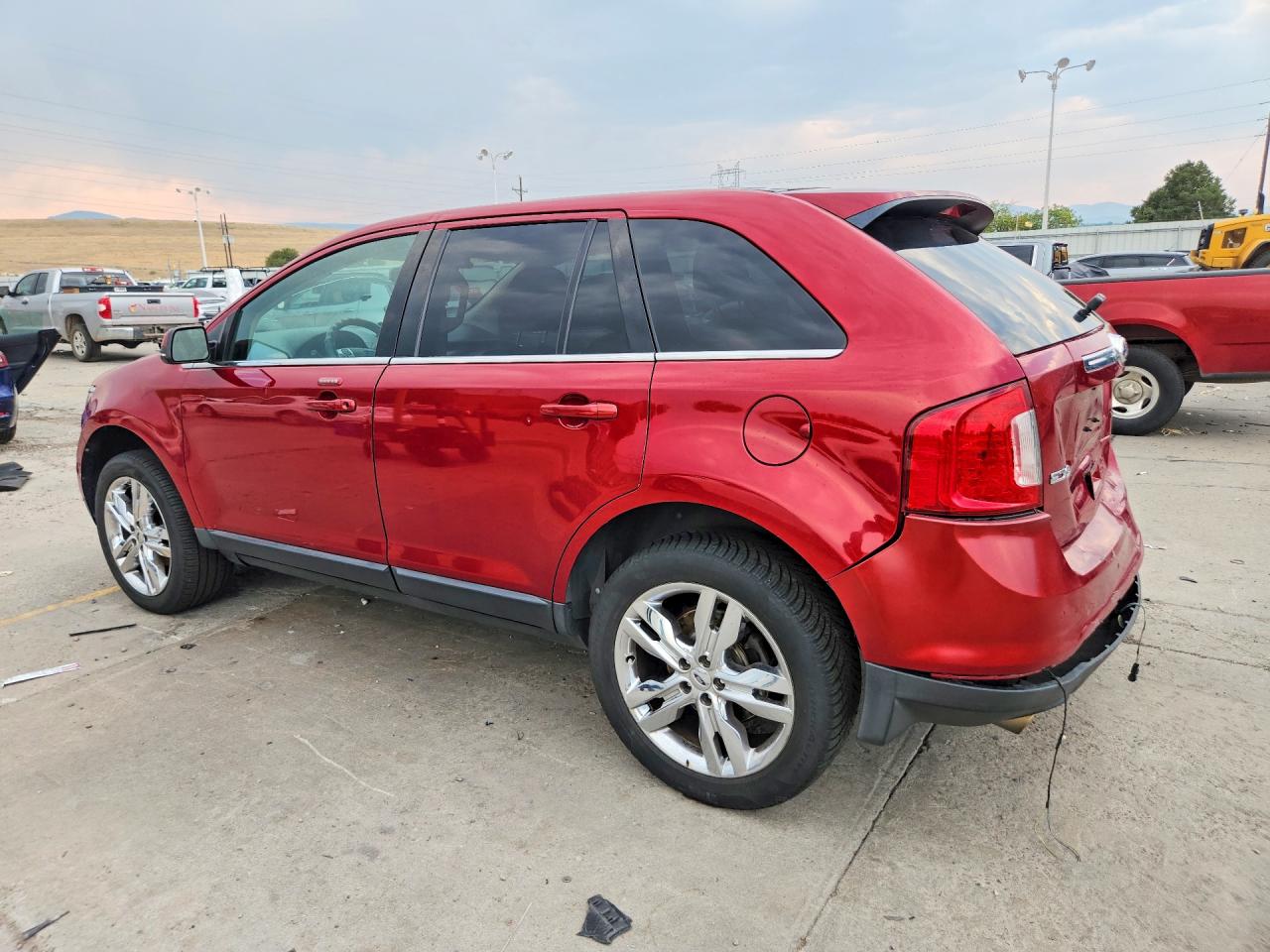 2013 Ford Edge Limited Red vin: 2FMDK3KC9DBA25788