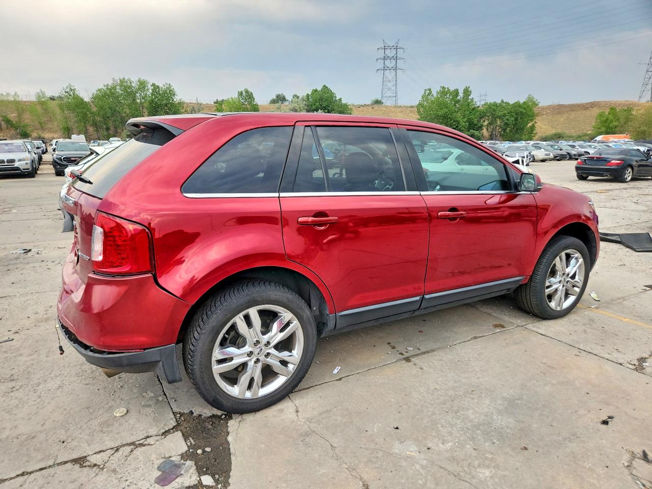 2013 Ford Edge Limited Red vin: 2FMDK3KC9DBA25788