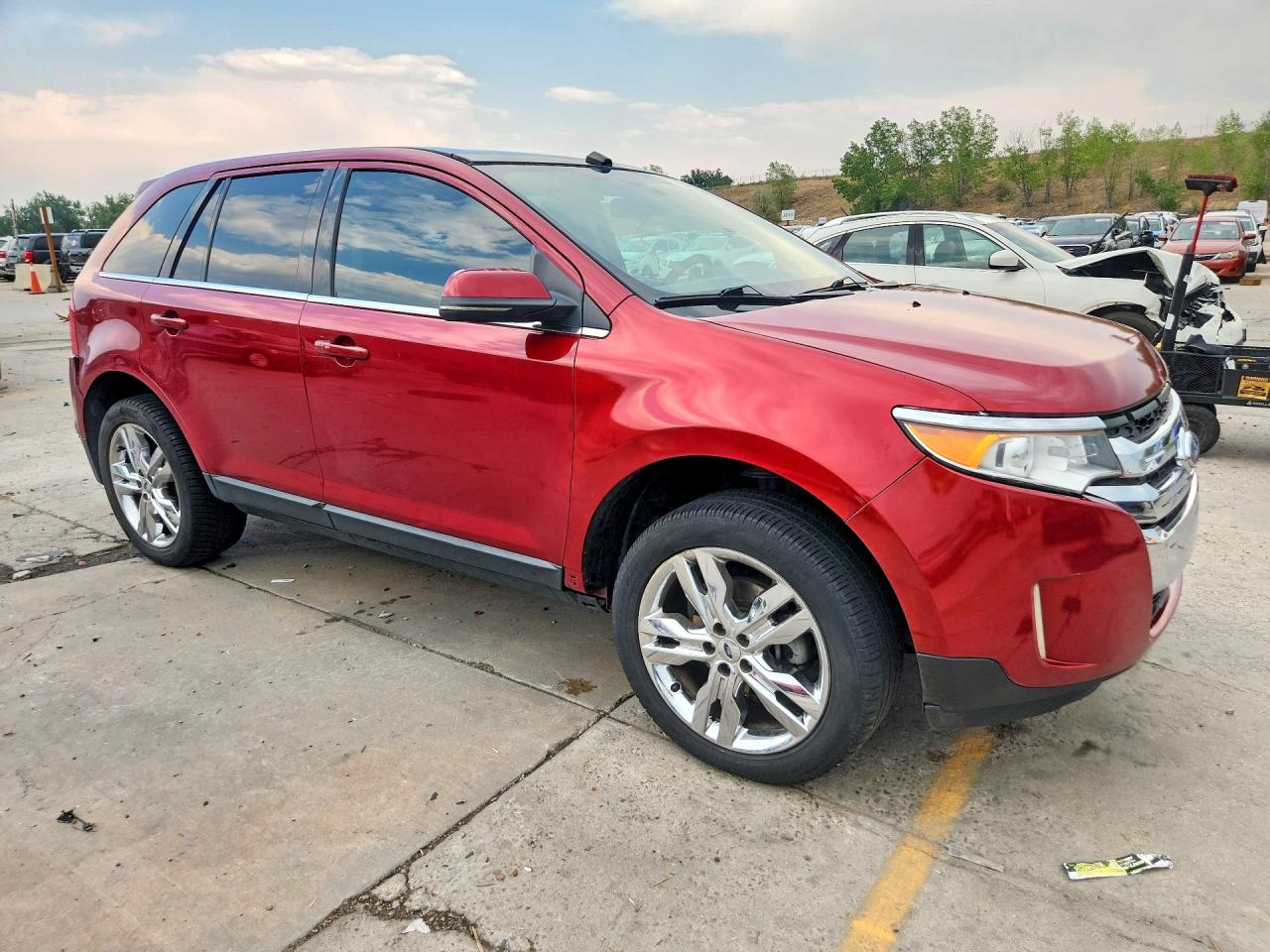 2013 Ford Edge Limited Red vin: 2FMDK3KC9DBA25788