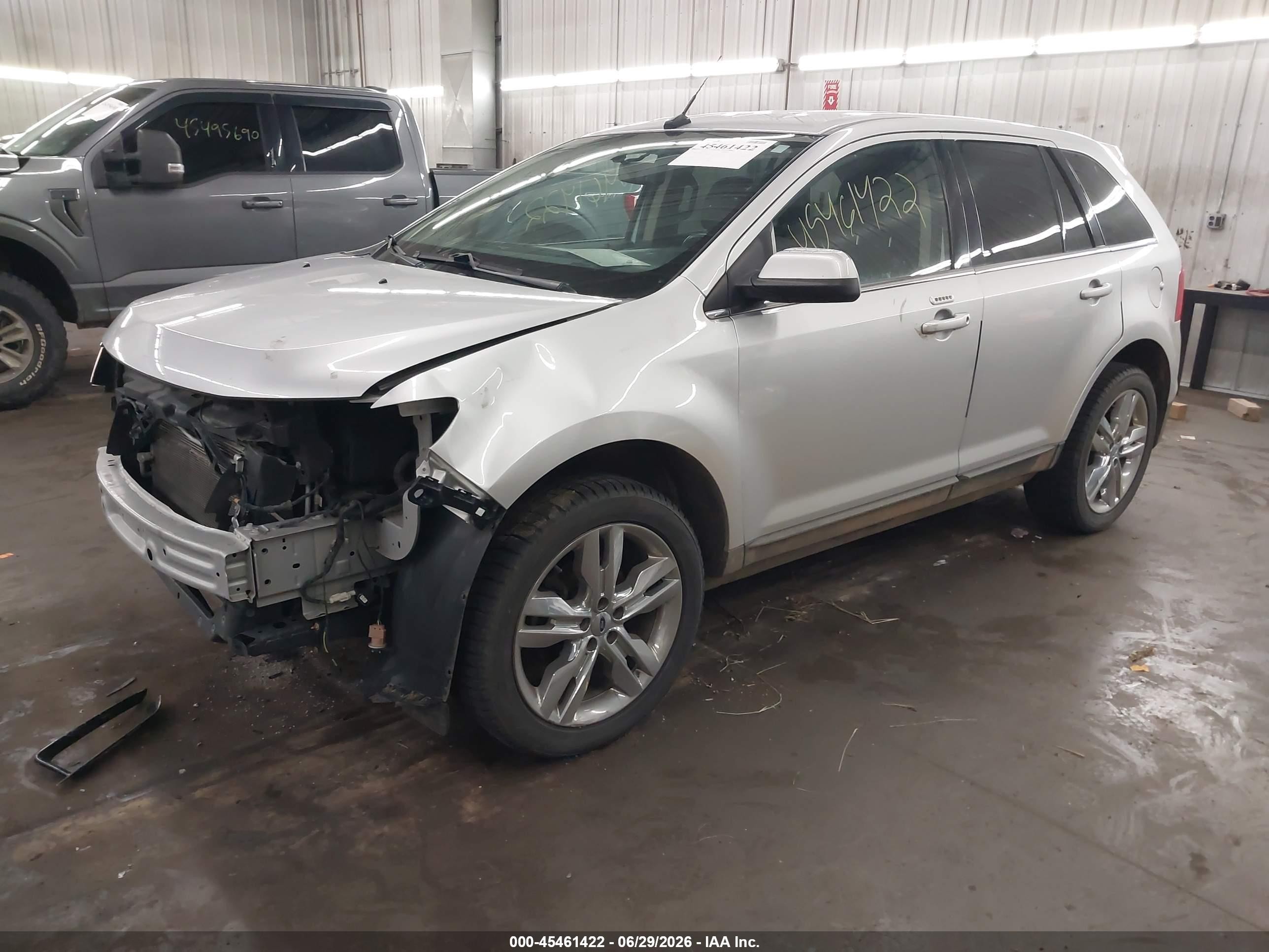 2013 Ford Edge Limited Silver vin: 2FMDK3KC9DBA45040