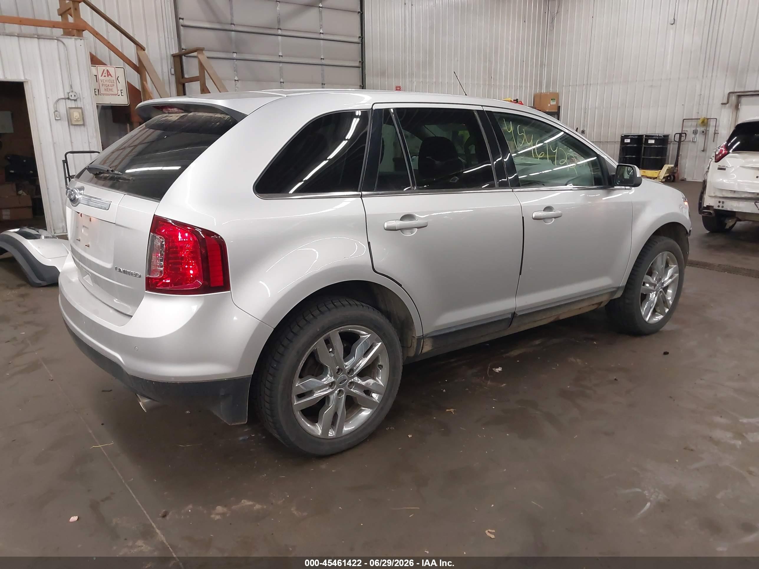 2013 Ford Edge Limited Silver vin: 2FMDK3KC9DBA45040
