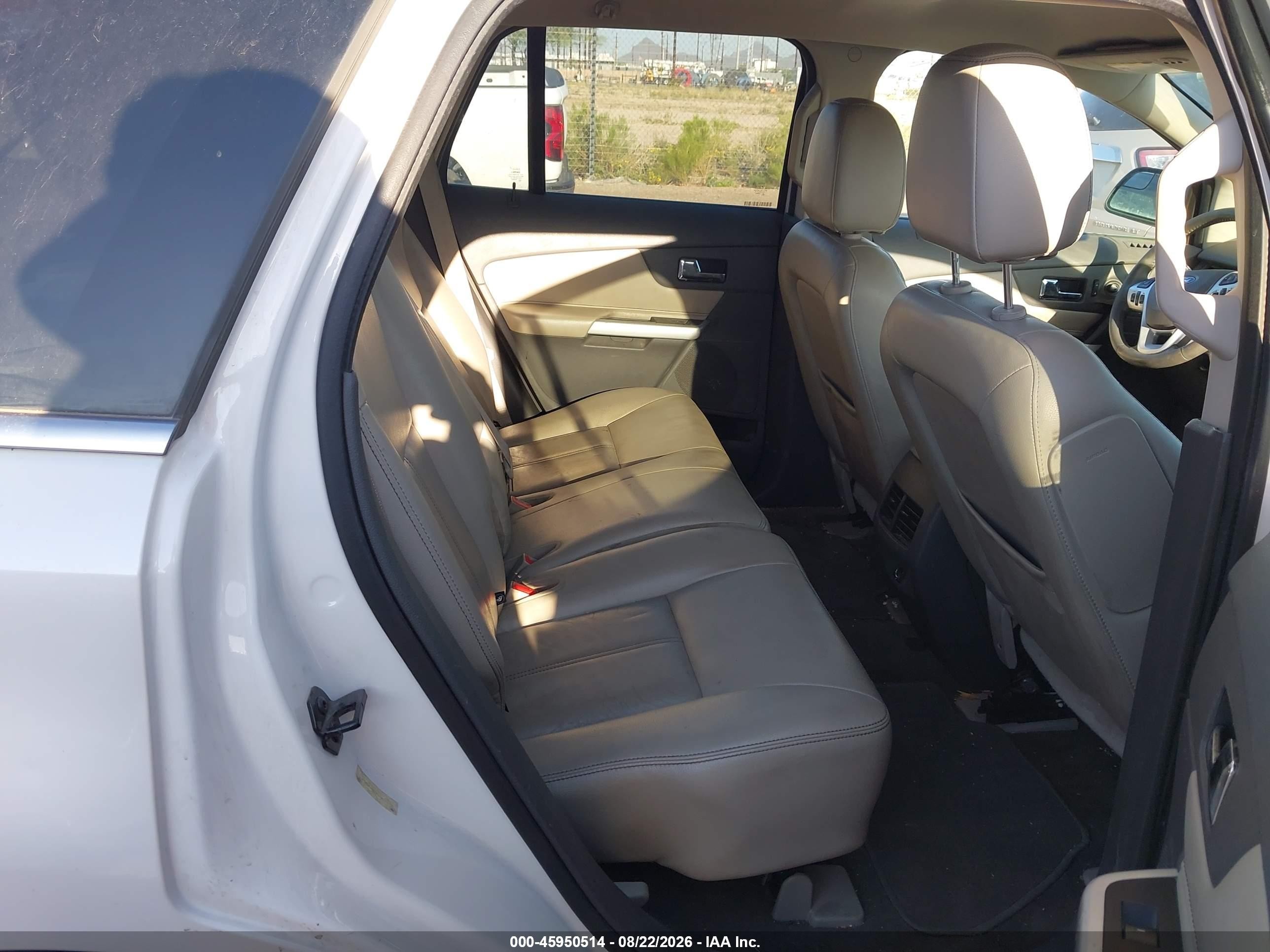 2013 Ford Edge Limited White vin: 2FMDK3KC9DBA75753