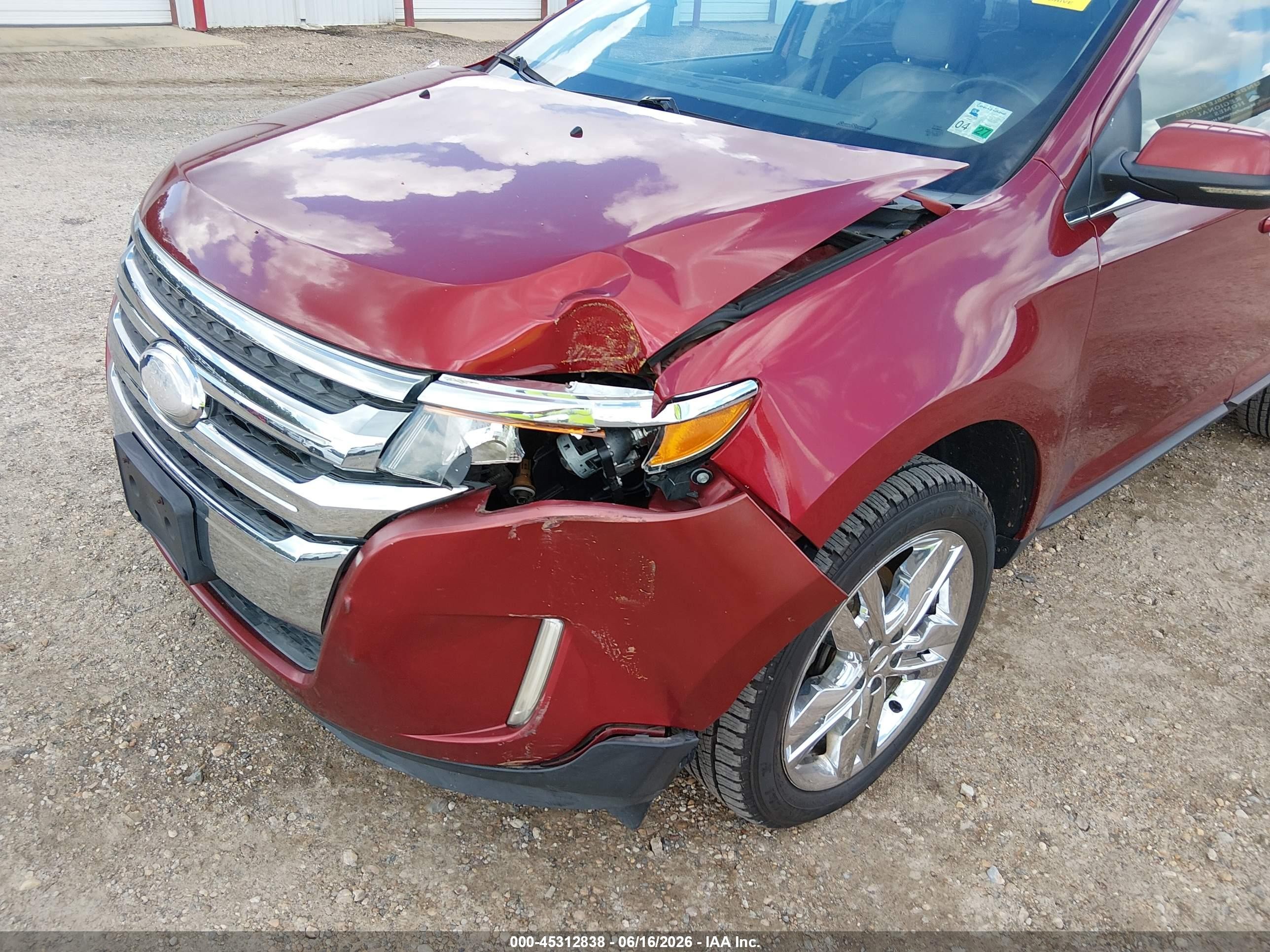 2013 Ford Edge Limited Burgundy vin: 2FMDK3KC9DBB06208