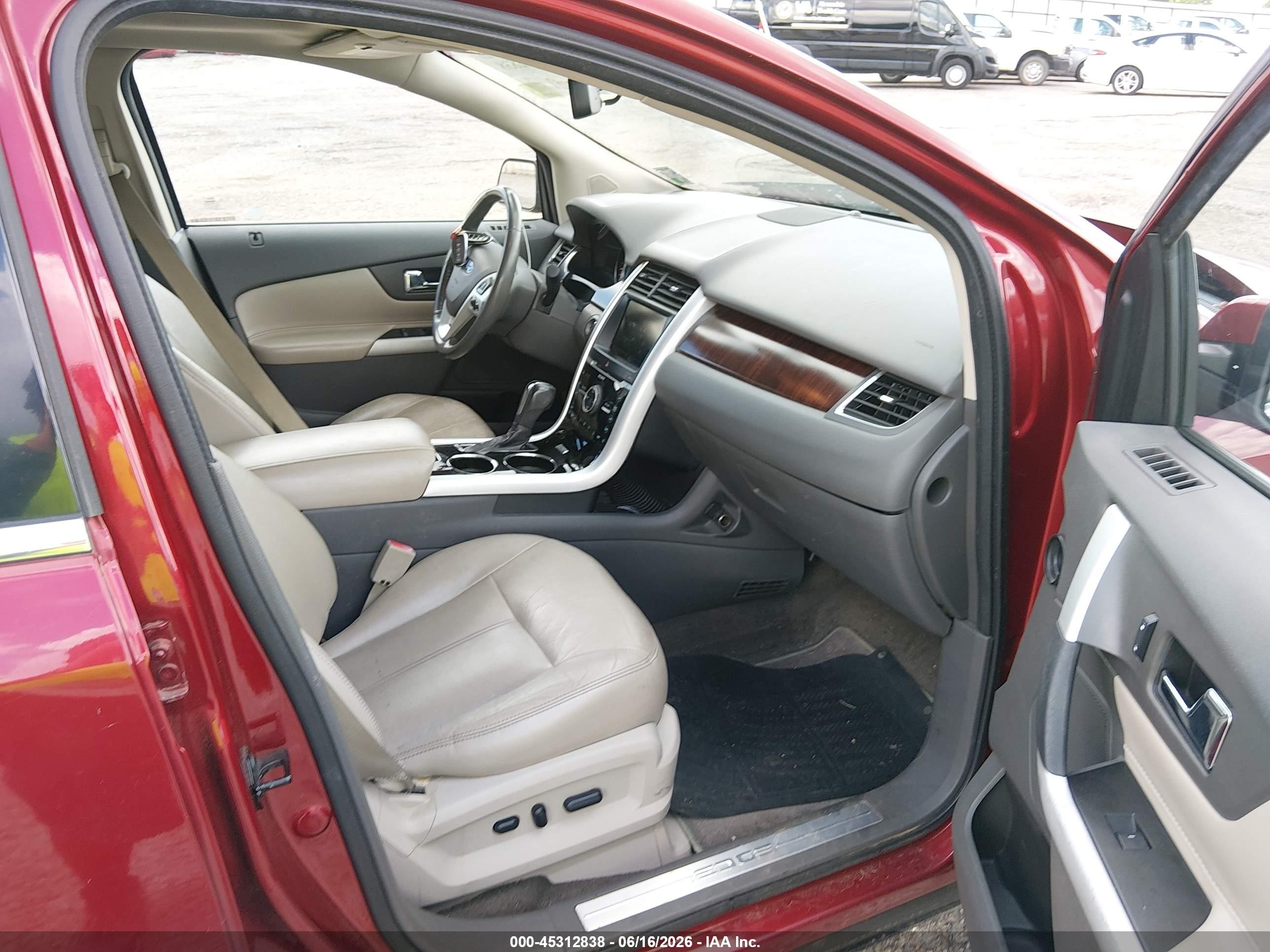 2013 Ford Edge Limited Burgundy vin: 2FMDK3KC9DBB06208