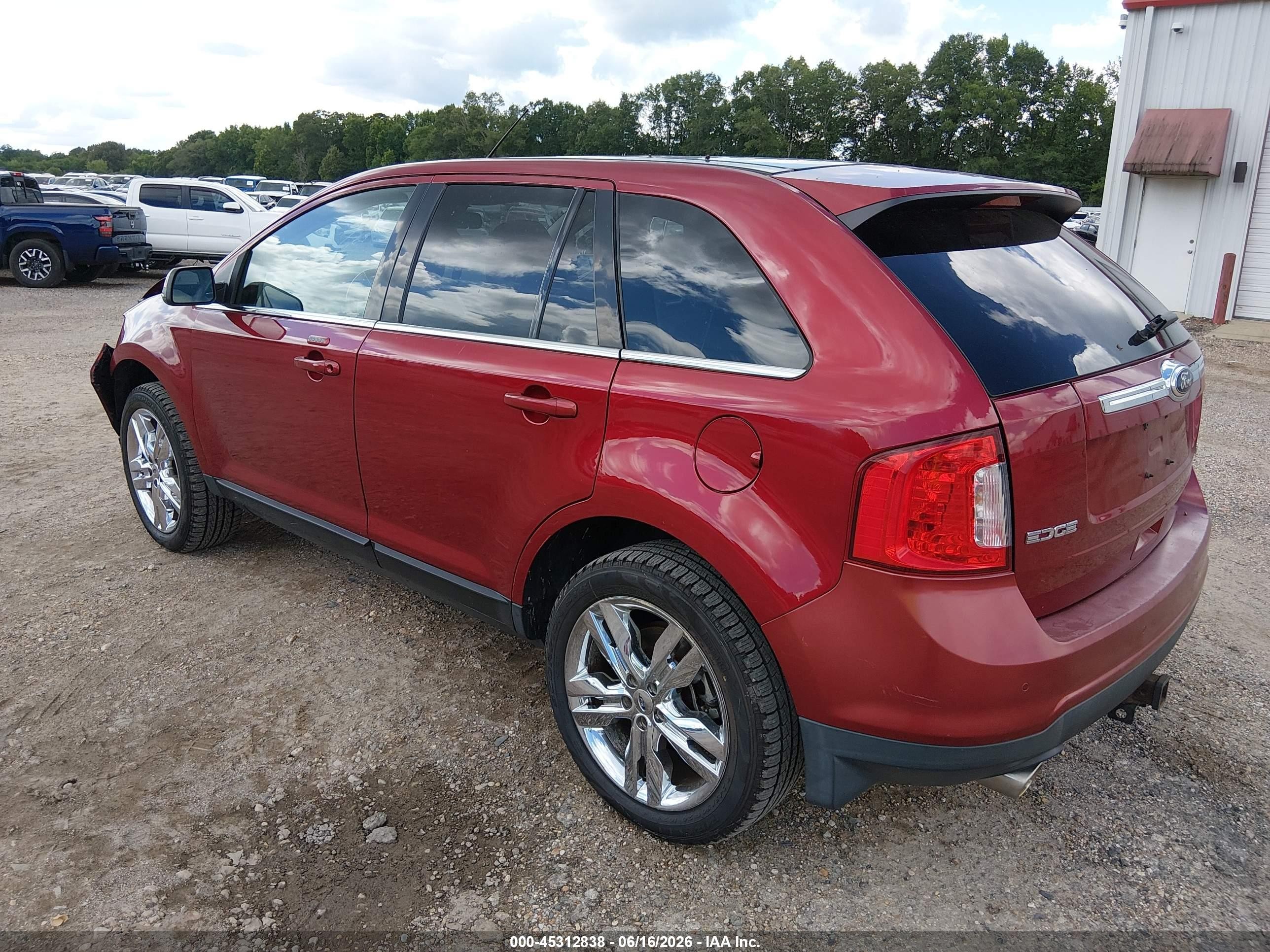 2013 Ford Edge Limited Burgundy vin: 2FMDK3KC9DBB06208