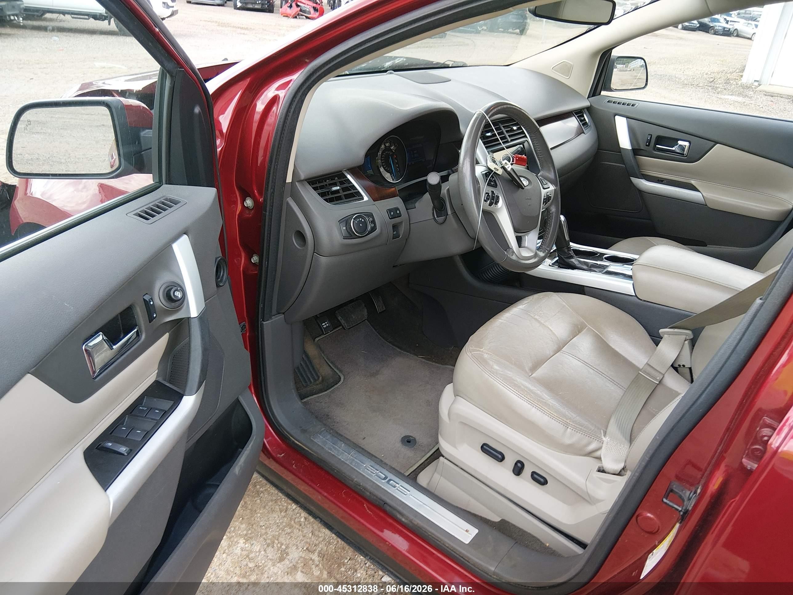 2013 Ford Edge Limited Burgundy vin: 2FMDK3KC9DBB06208