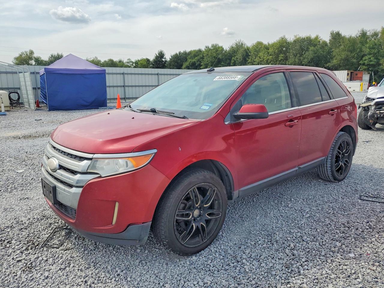 2013 Ford Edge Limited Red vin: 2FMDK3KC9DBB17385