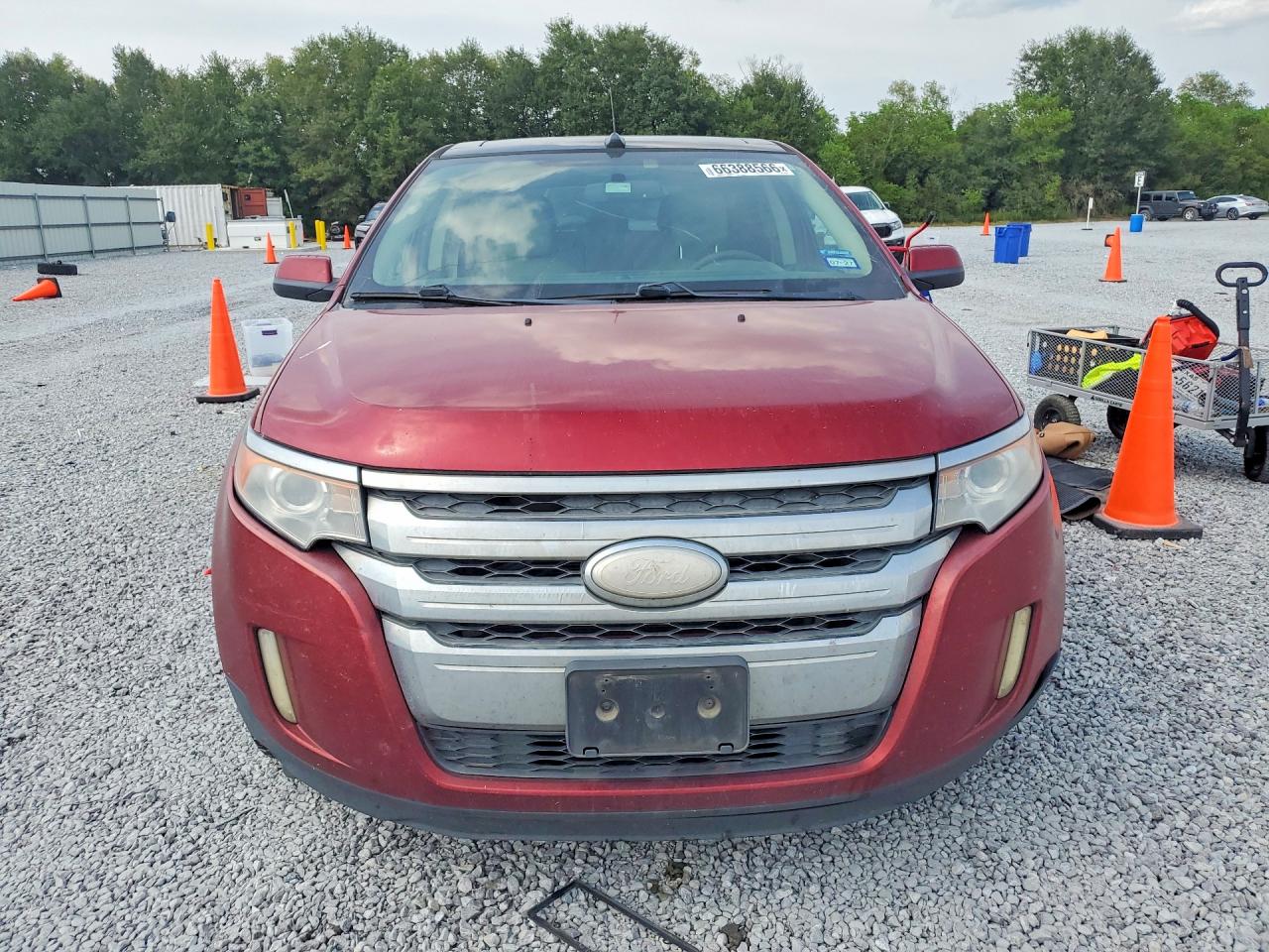 2013 Ford Edge Limited Red vin: 2FMDK3KC9DBB17385