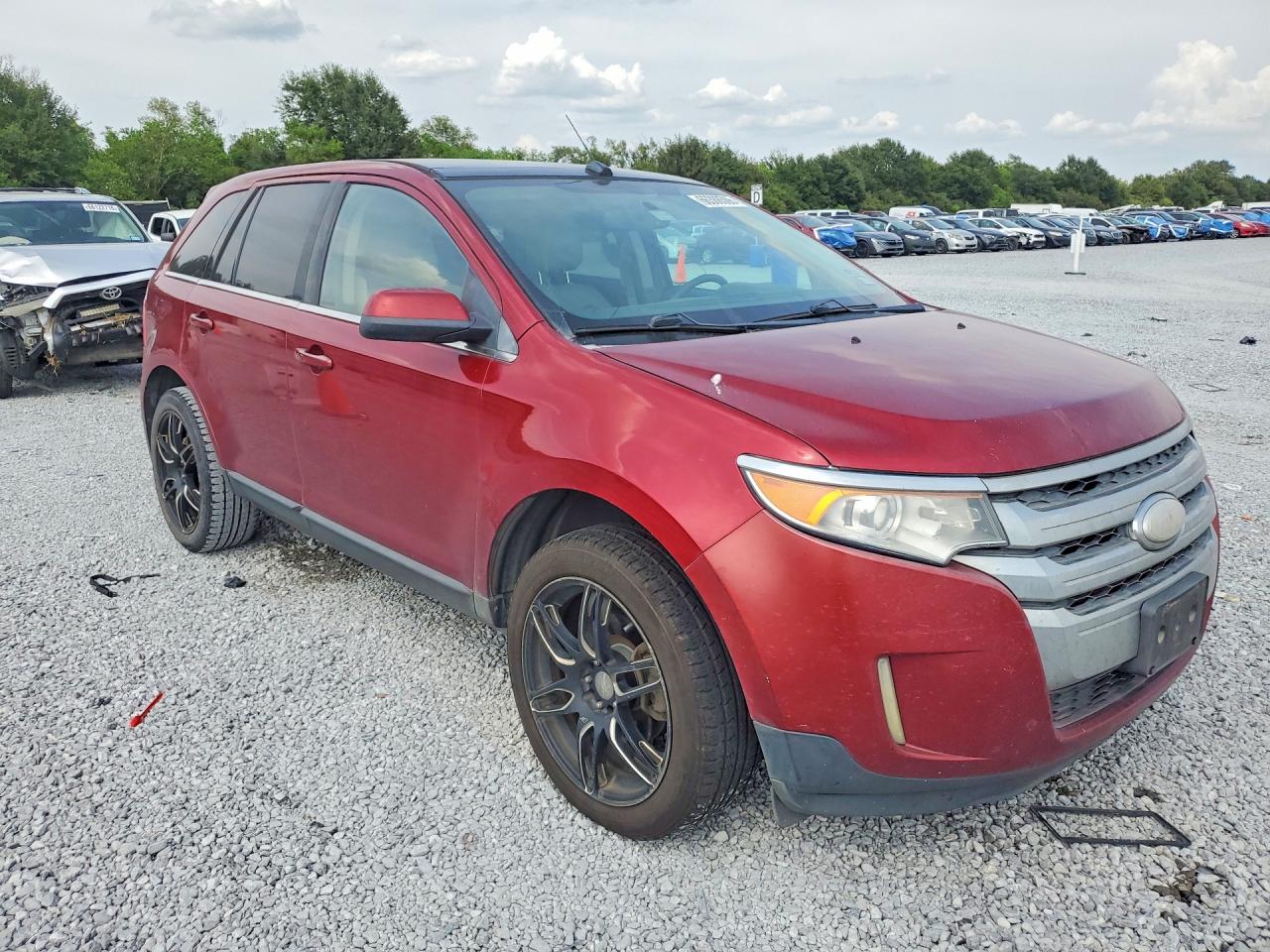2013 Ford Edge Limited Red vin: 2FMDK3KC9DBB17385