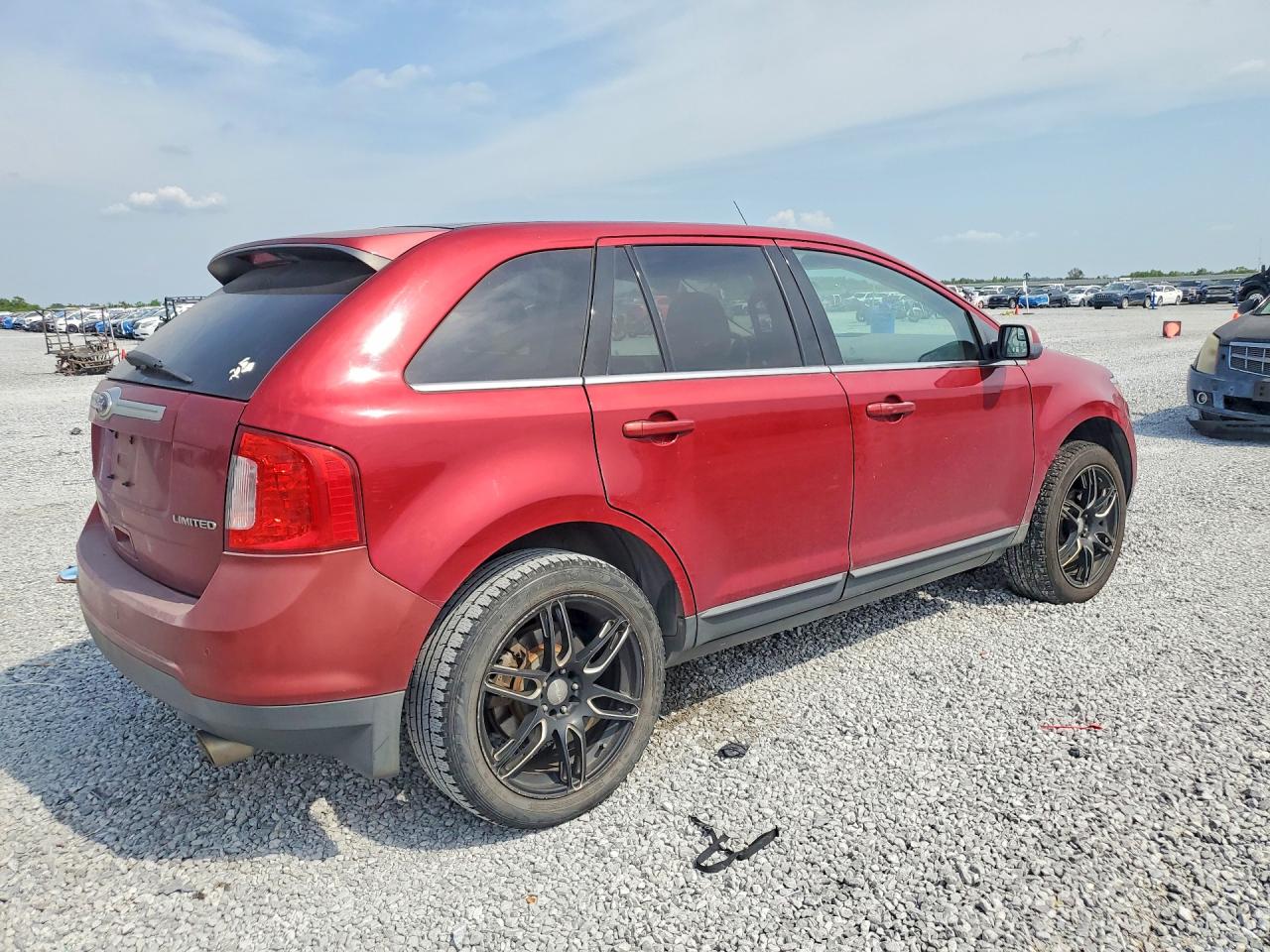 2013 Ford Edge Limited Red vin: 2FMDK3KC9DBB17385