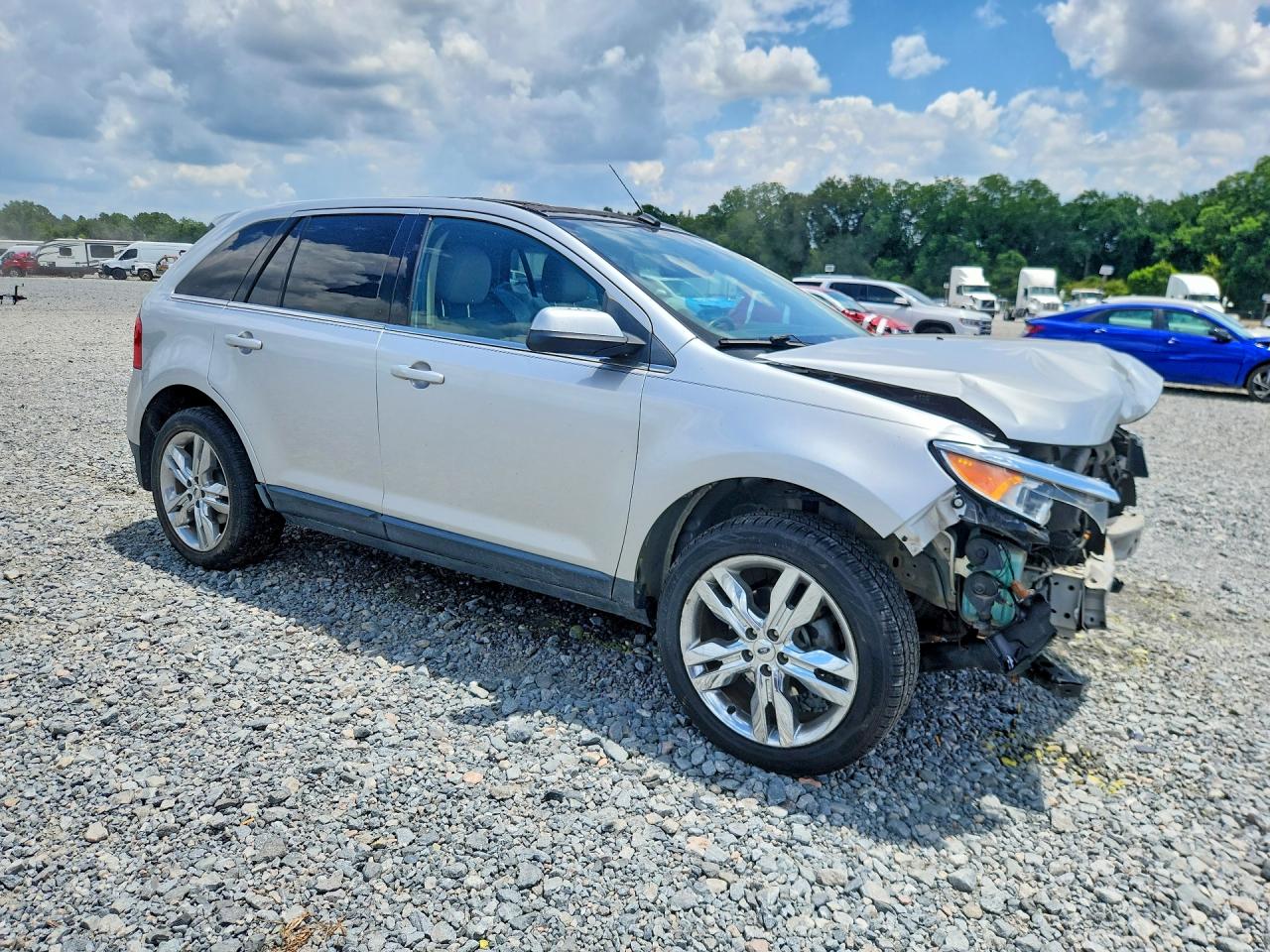 2013 Ford Edge Limited Серый vin: 2FMDK3KC9DBB35322