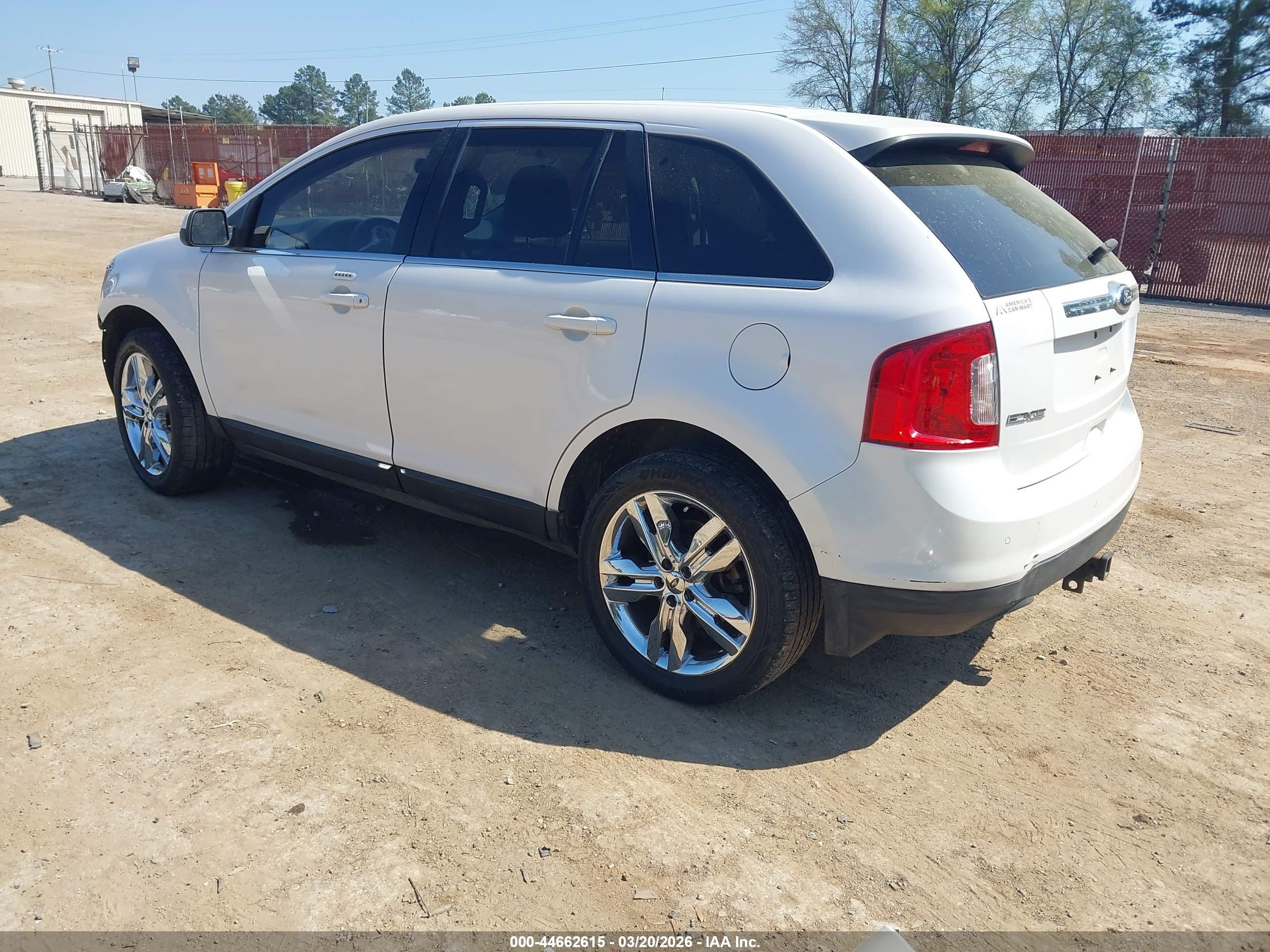 2013 Ford Edge Limited White vin: 2FMDK3KC9DBB36888