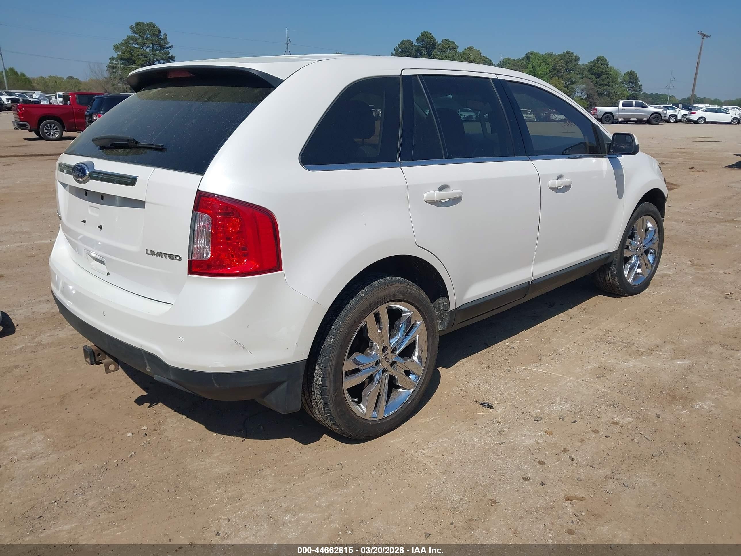 2013 Ford Edge Limited White vin: 2FMDK3KC9DBB36888