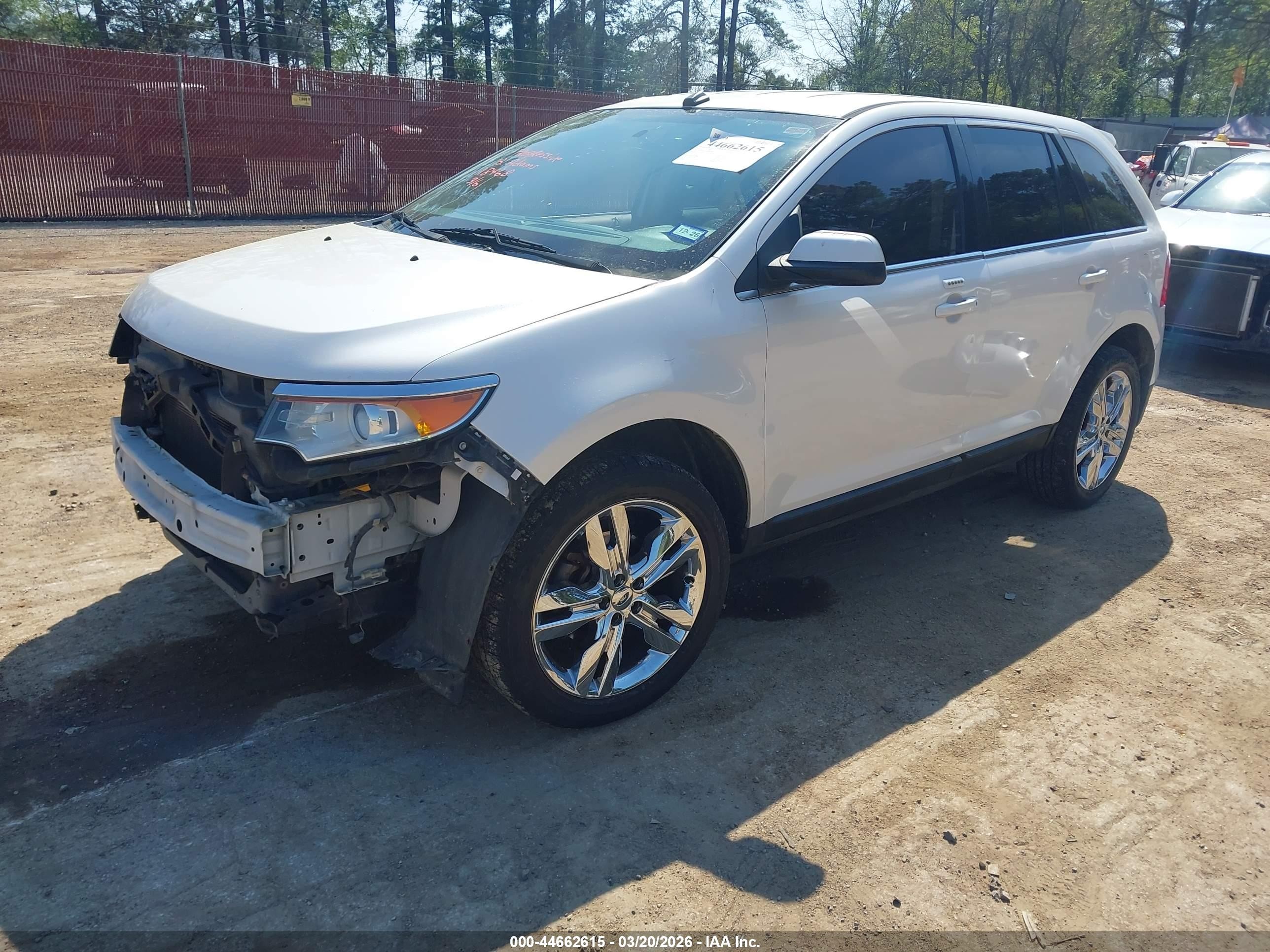 2013 Ford Edge Limited White vin: 2FMDK3KC9DBB36888