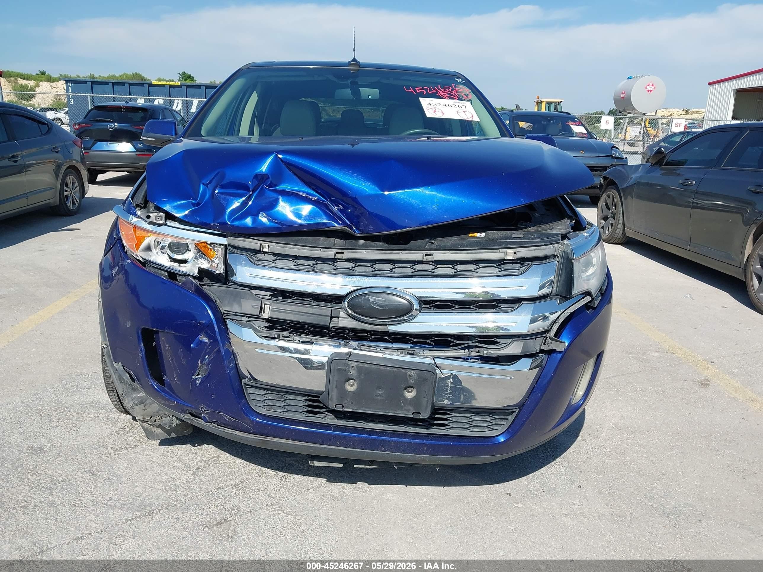 2013 Ford Edge Limited Blue vin: 2FMDK3KC9DBC78030