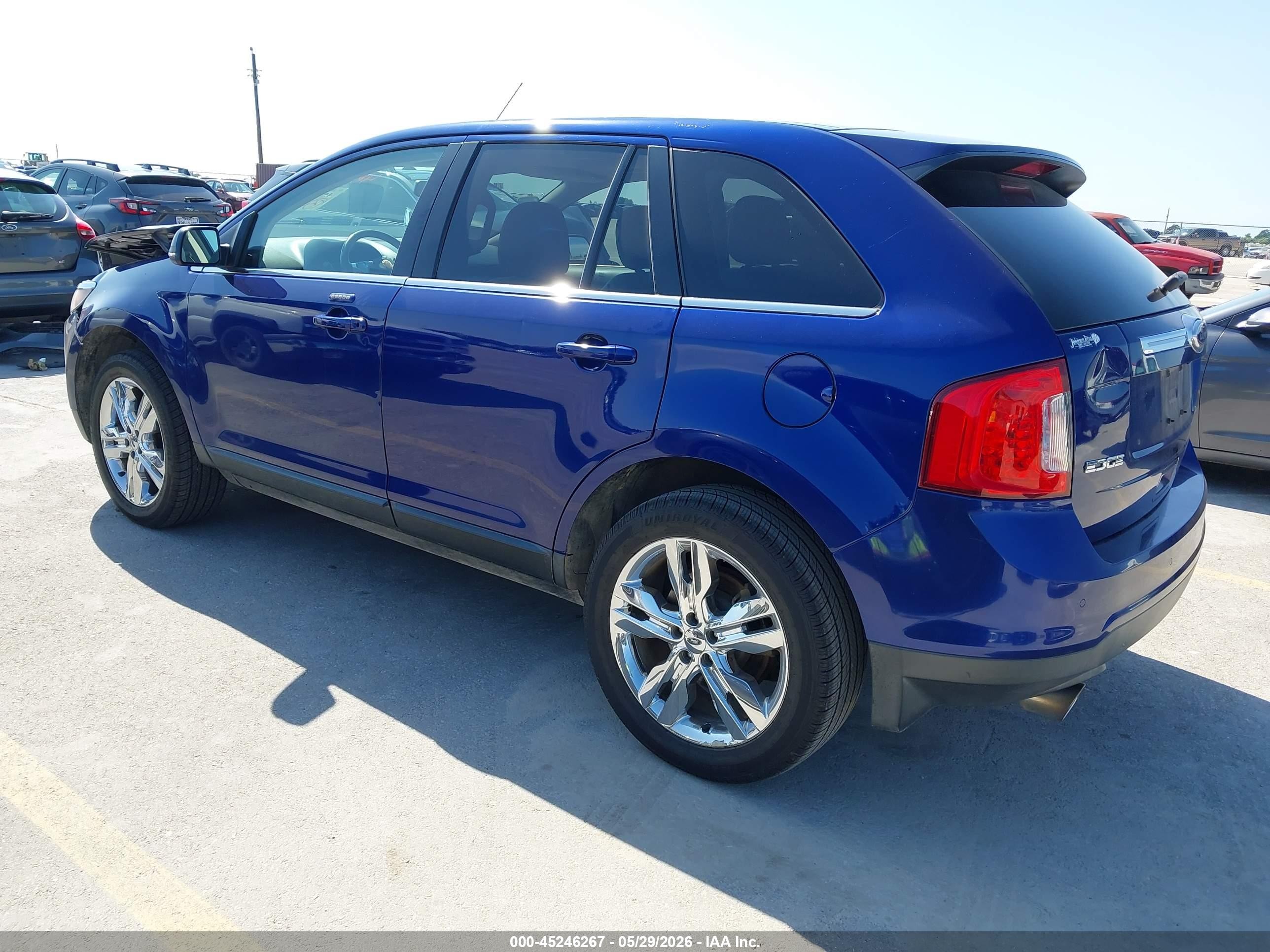 2013 Ford Edge Limited Blue vin: 2FMDK3KC9DBC78030