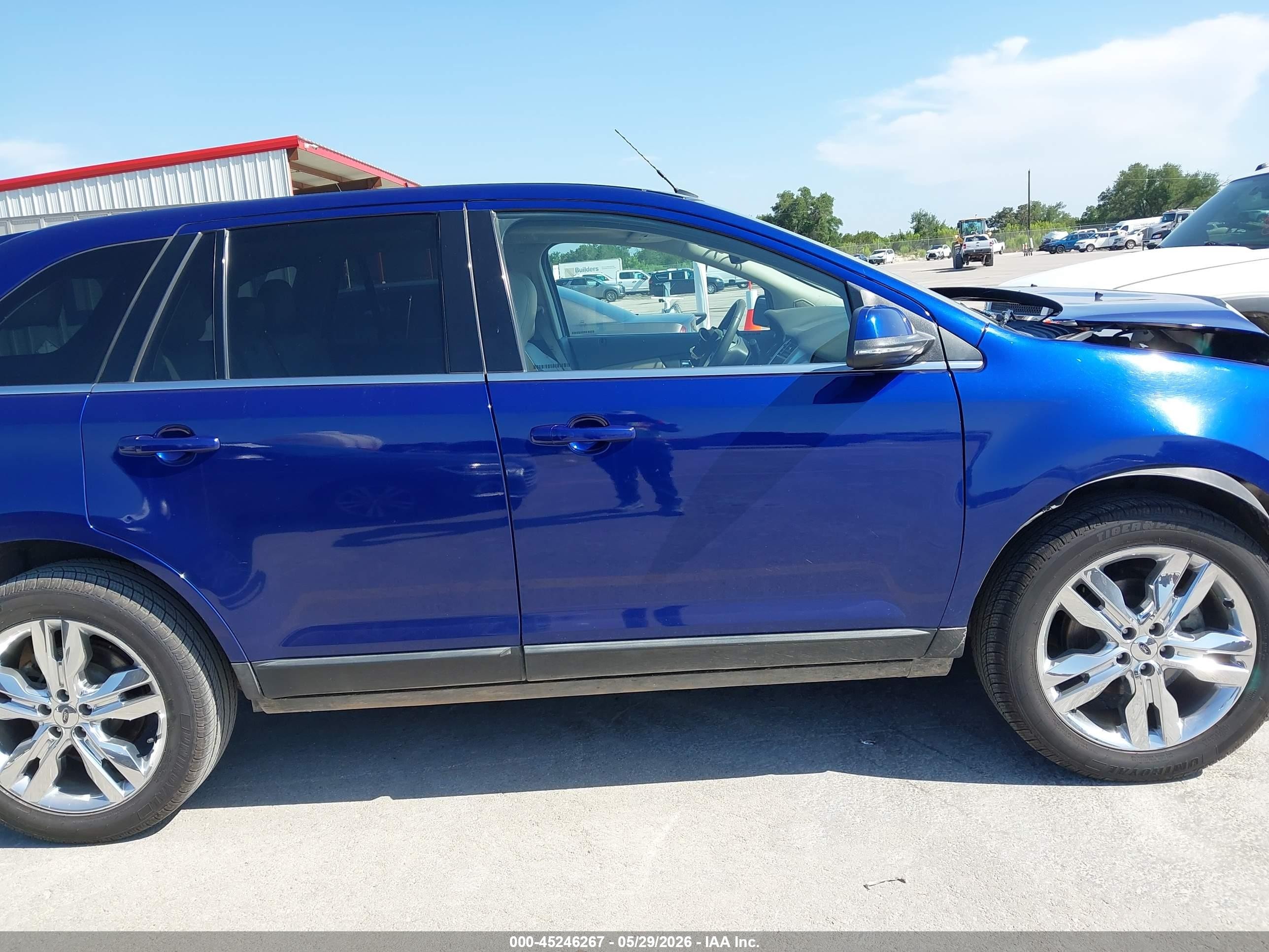 2013 Ford Edge Limited Blue vin: 2FMDK3KC9DBC78030