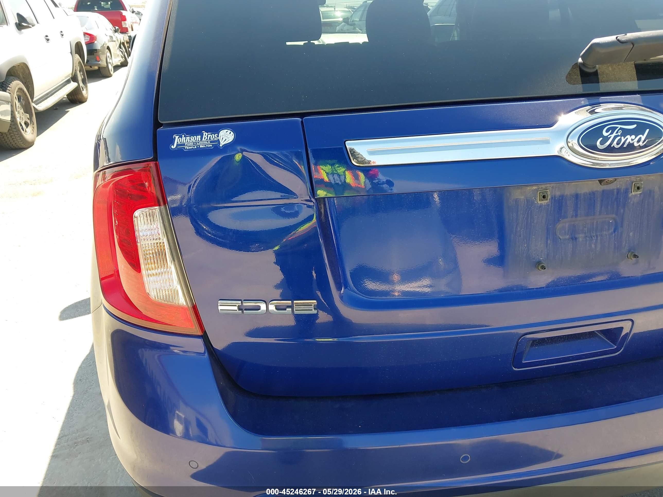 2013 Ford Edge Limited Blue vin: 2FMDK3KC9DBC78030