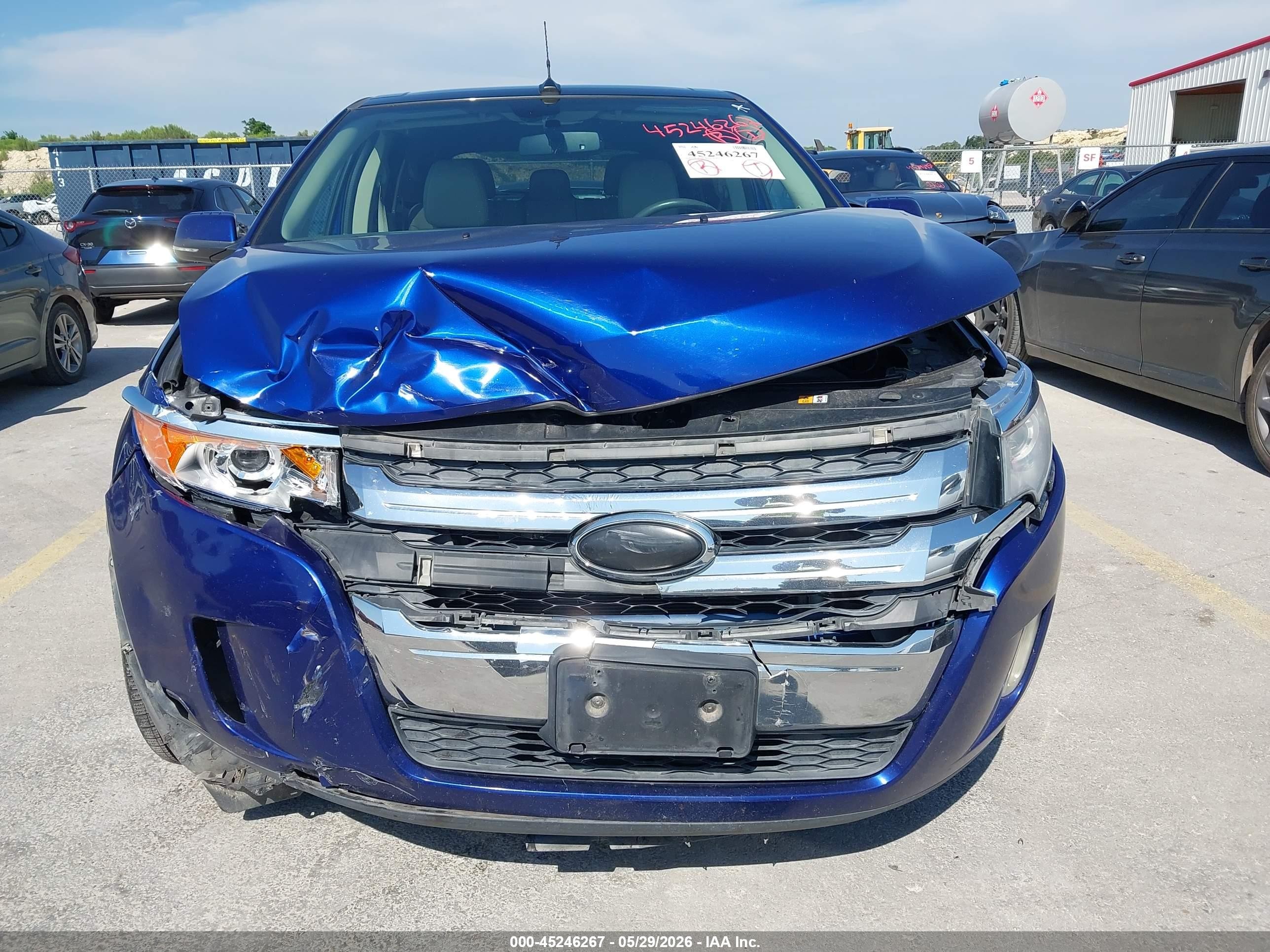 2013 Ford Edge Limited Blue vin: 2FMDK3KC9DBC78030
