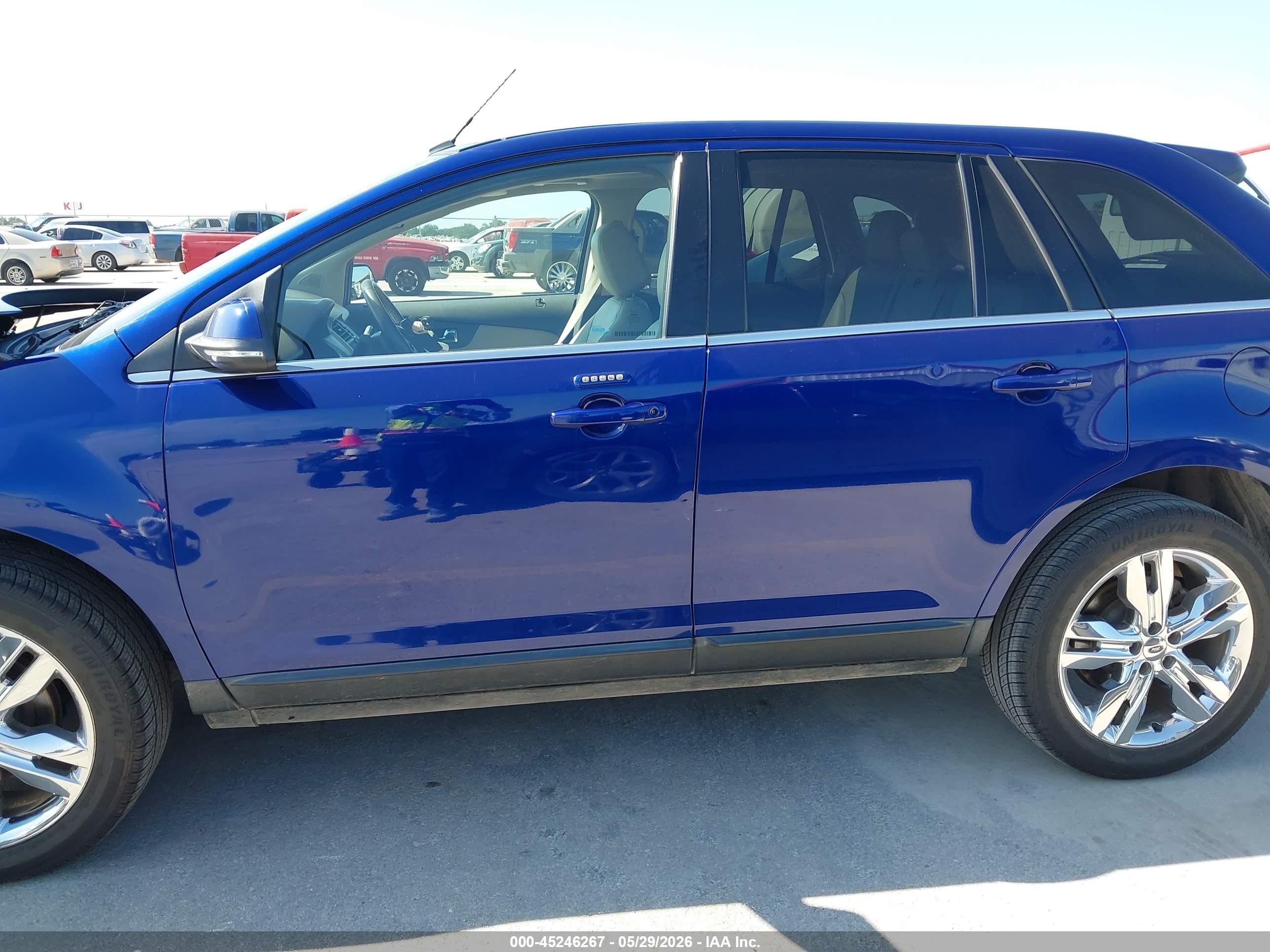 2013 Ford Edge Limited Blue vin: 2FMDK3KC9DBC78030