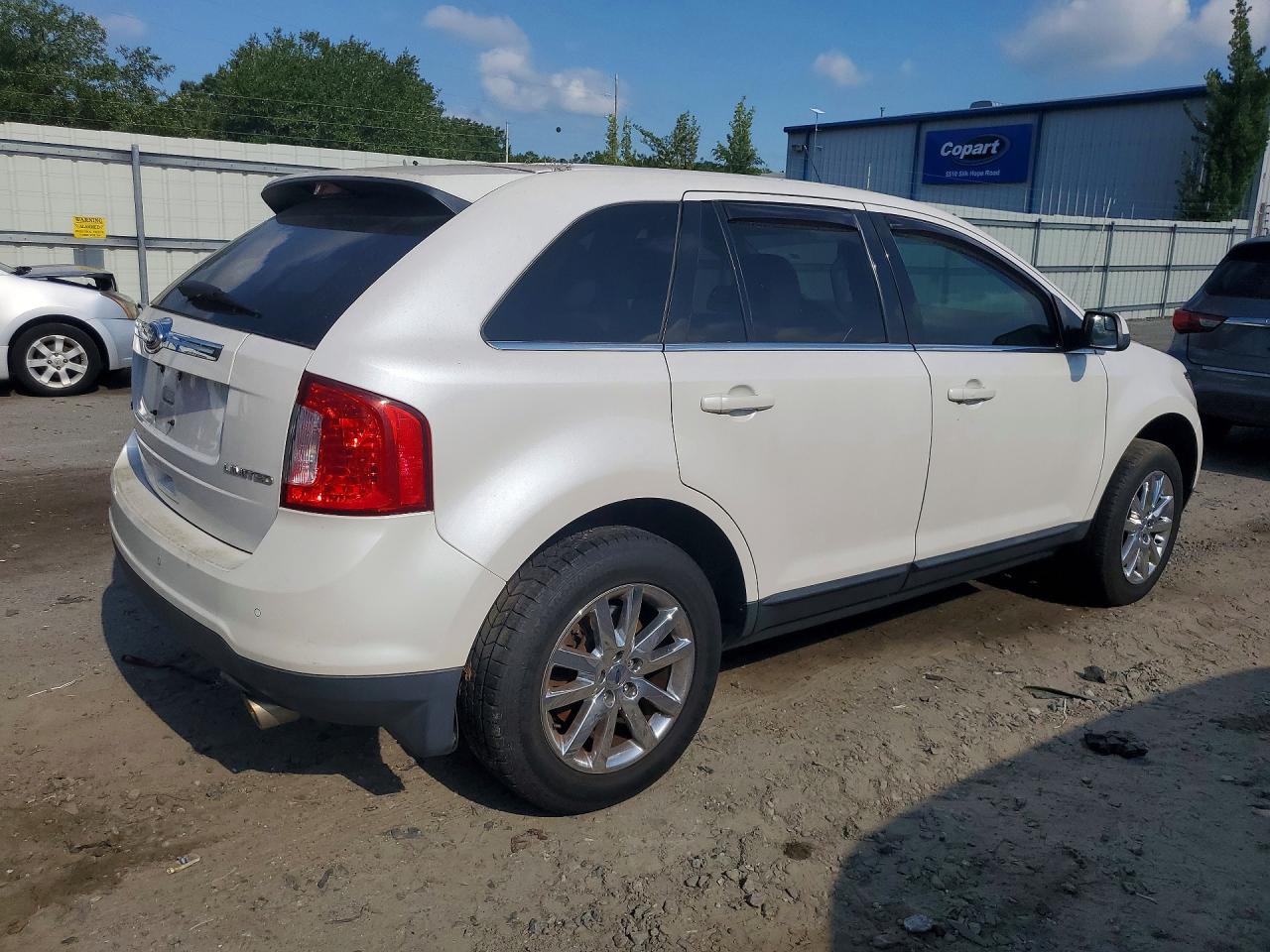 2014 Ford Edge Limited White vin: 2FMDK3KC9EBA44648