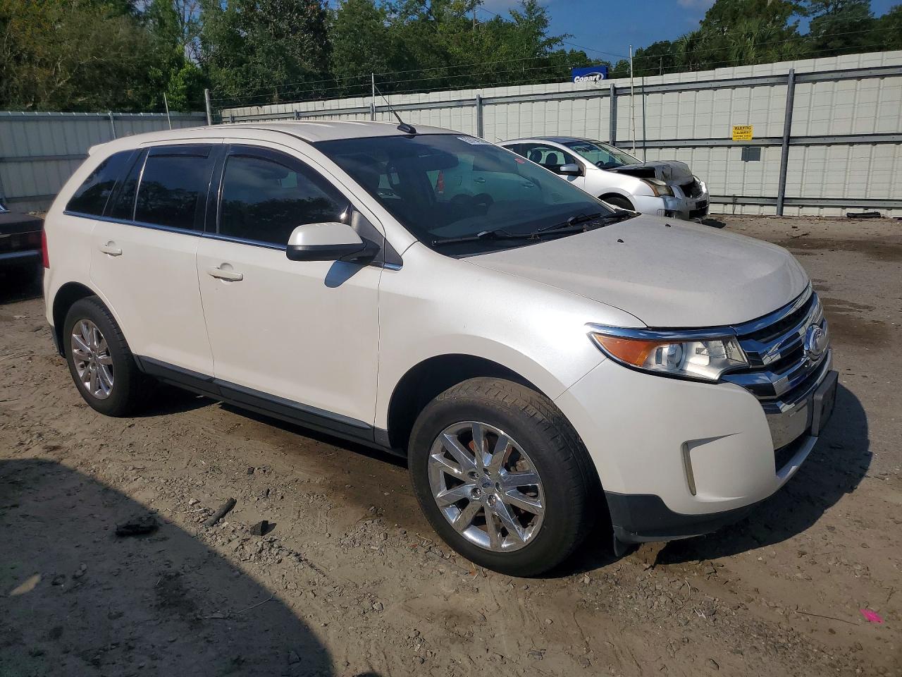 2014 Ford Edge Limited White vin: 2FMDK3KC9EBA44648