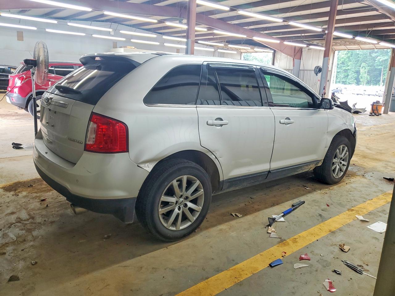 2014 Ford Edge Limited Silver vin: 2FMDK3KC9EBA64995