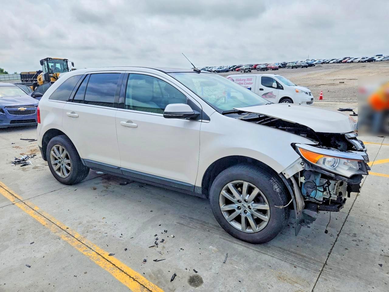 2014 Ford Edge Limited White vin: 2FMDK3KC9EBA94417