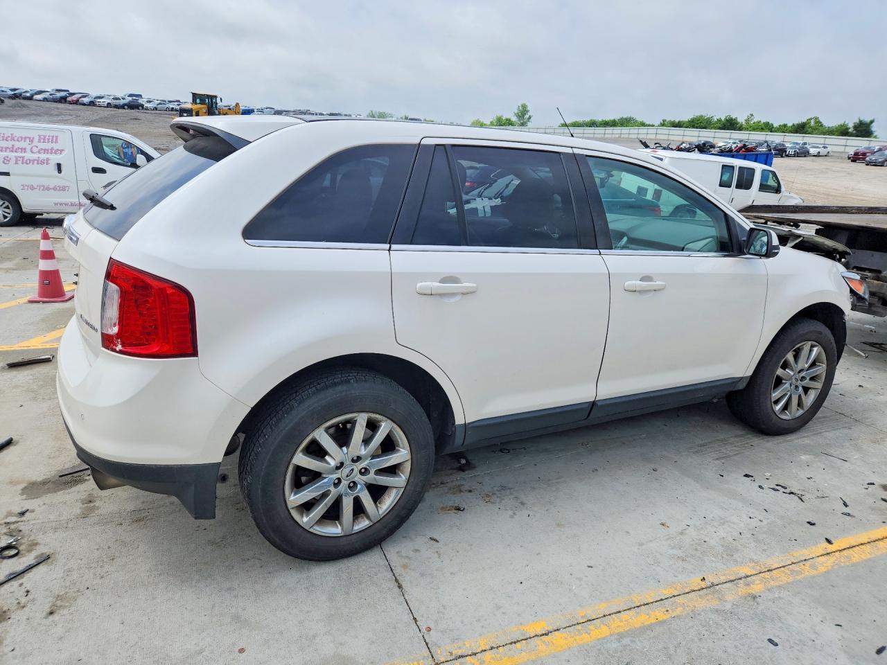 2014 Ford Edge Limited White vin: 2FMDK3KC9EBA94417