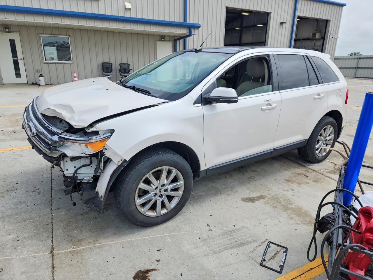 2014 Ford Edge Limited White vin: 2FMDK3KC9EBA94417