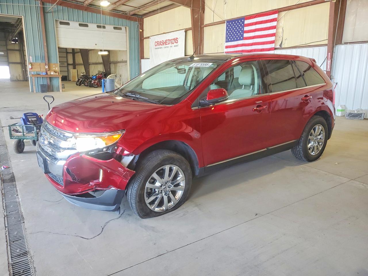 2014 Ford Edge Limited Red vin: 2FMDK3KC9EBB53773