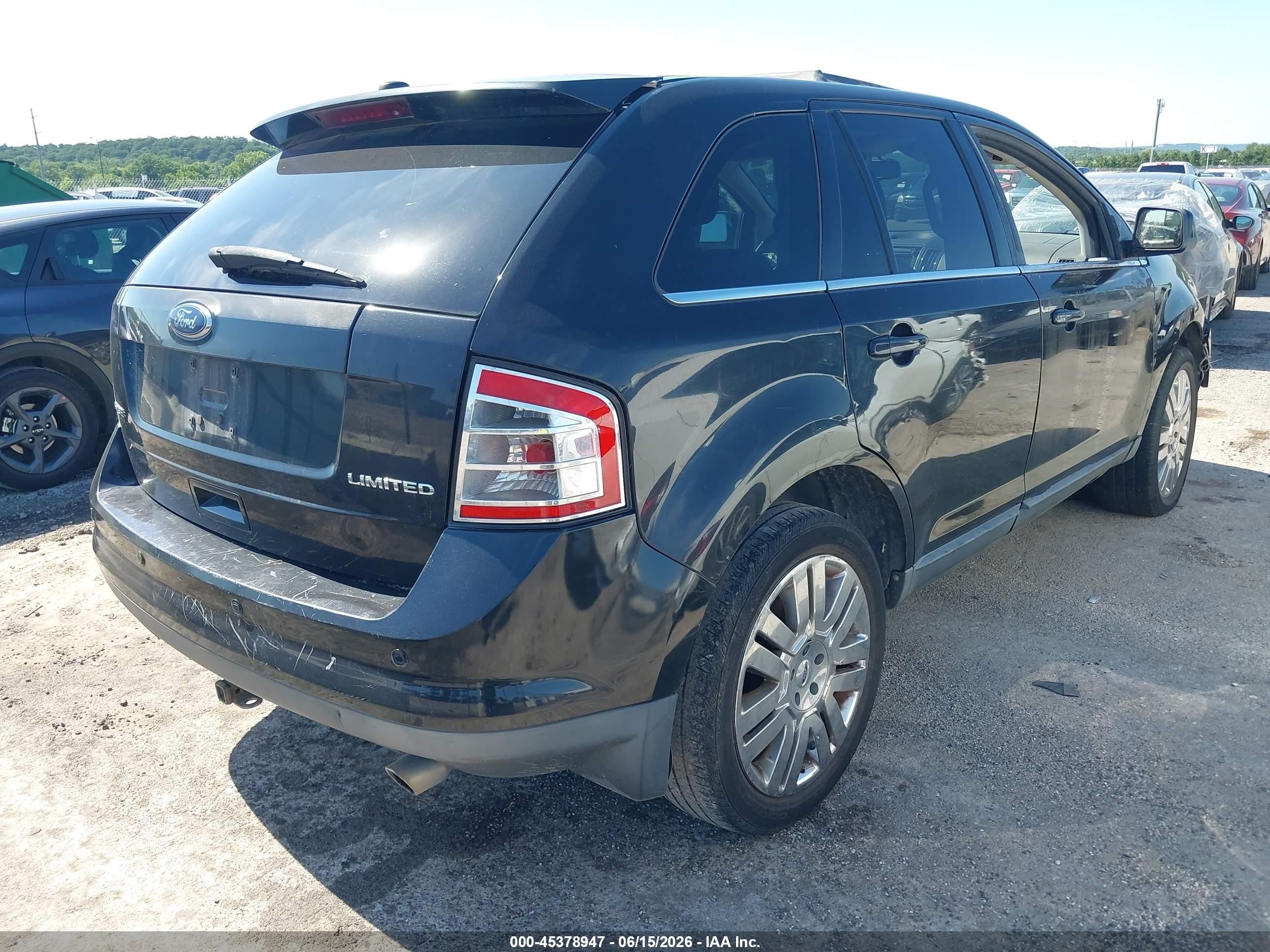 2010 Ford Edge Limited Black vin: 2FMDK3KCXABA12320
