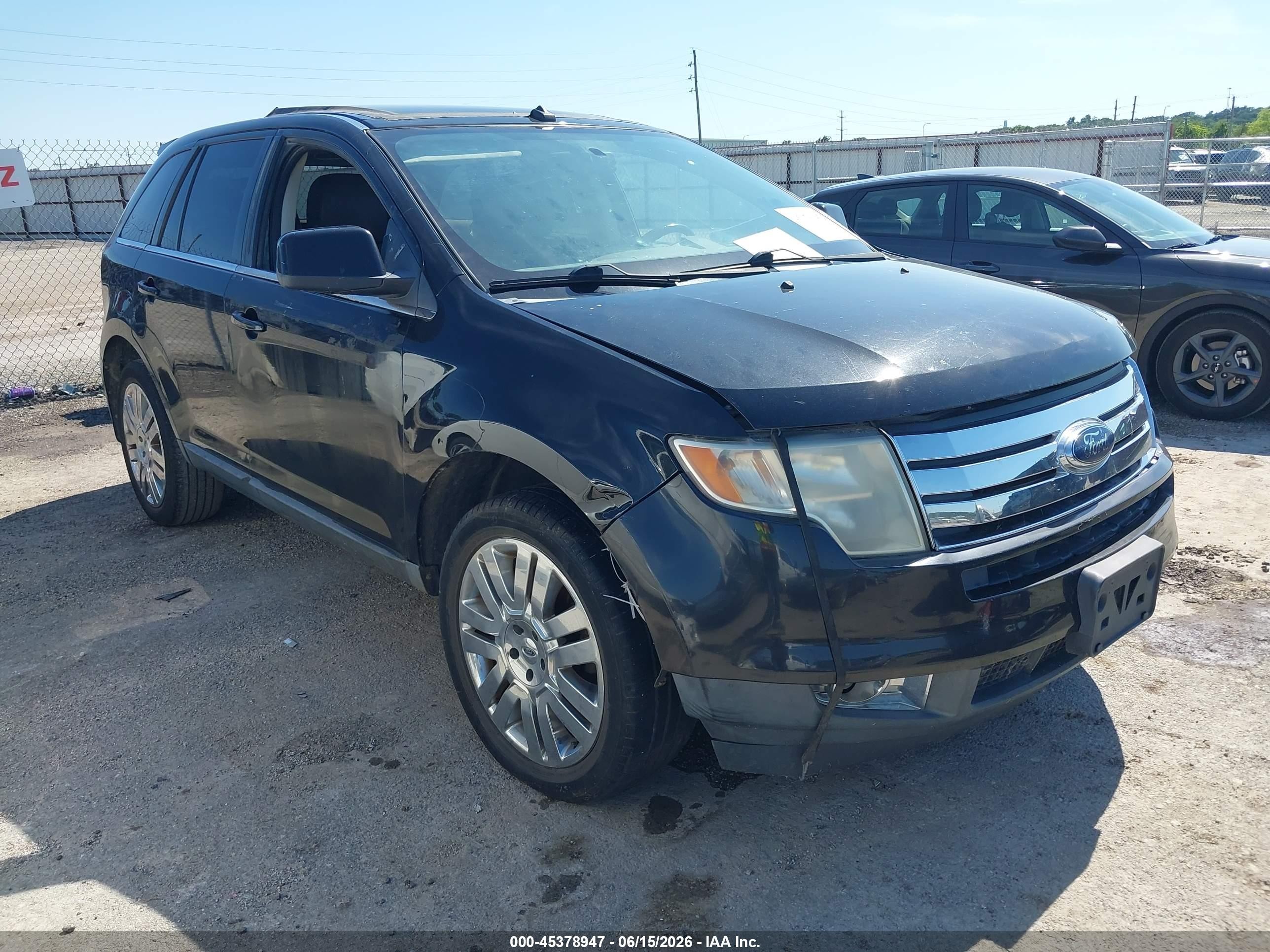 2010 Ford Edge Limited Black vin: 2FMDK3KCXABA12320