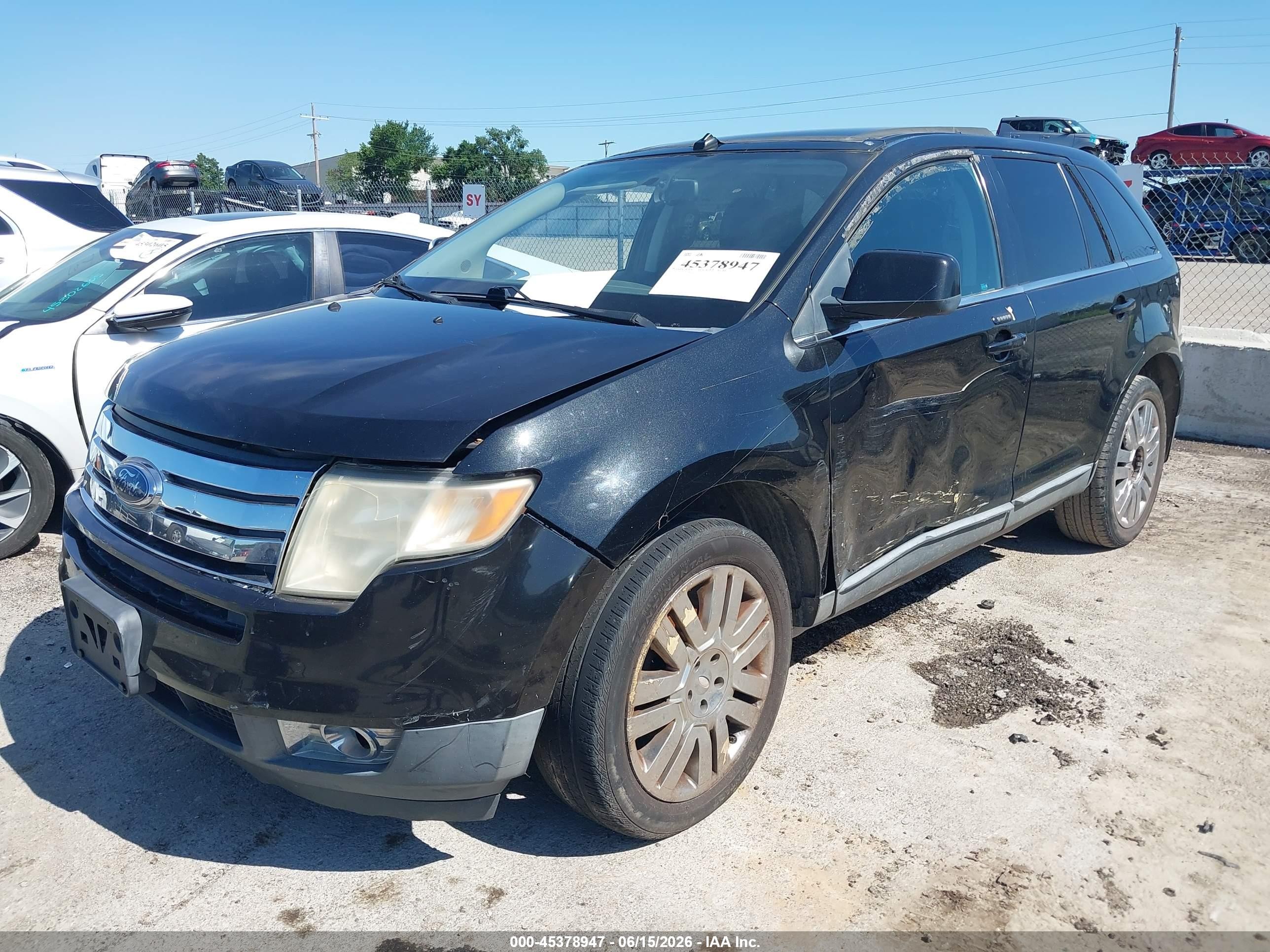 2010 Ford Edge Limited Black vin: 2FMDK3KCXABA12320