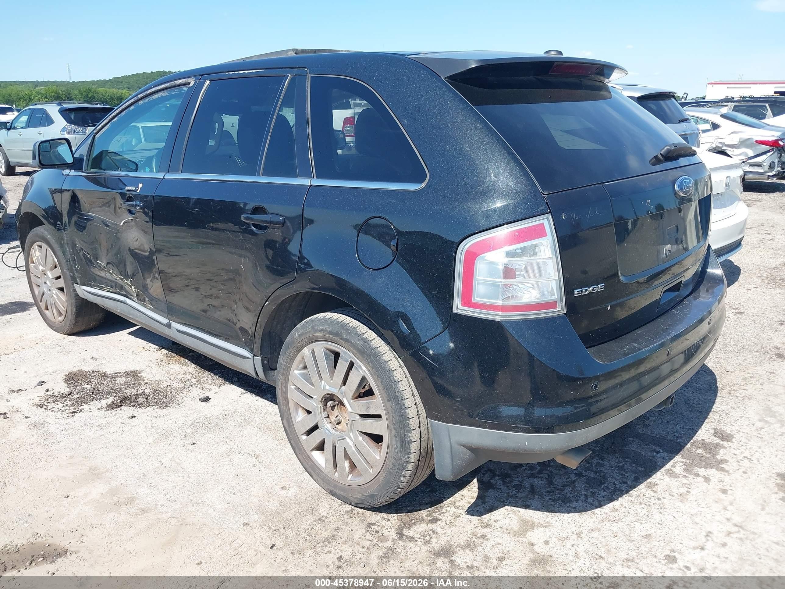 2010 Ford Edge Limited Black vin: 2FMDK3KCXABA12320