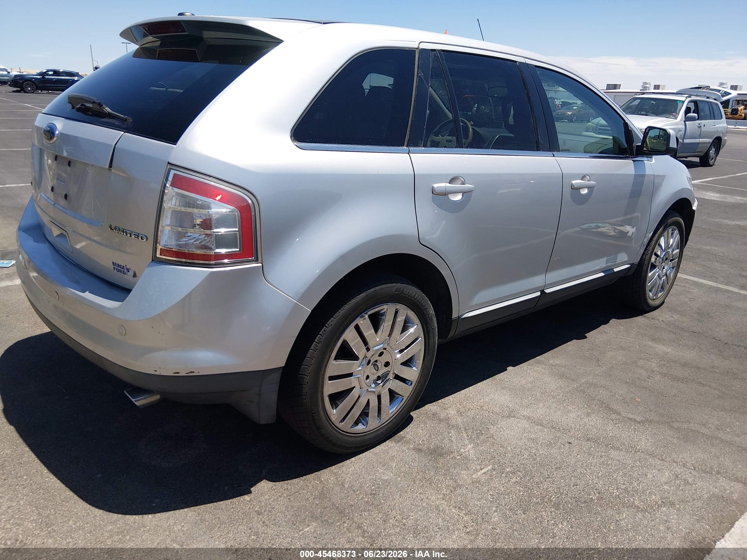 2010 Ford Edge Limited Silver vin: 2FMDK3KCXABA88555