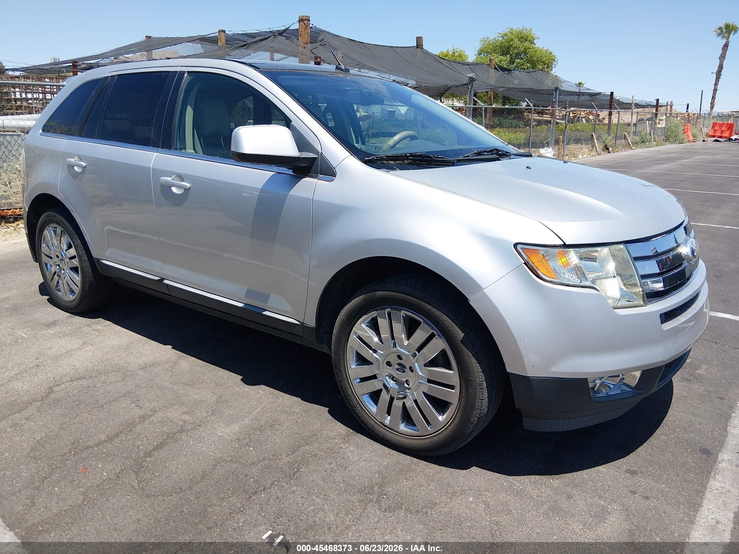 2010 Ford Edge Limited Silver vin: 2FMDK3KCXABA88555