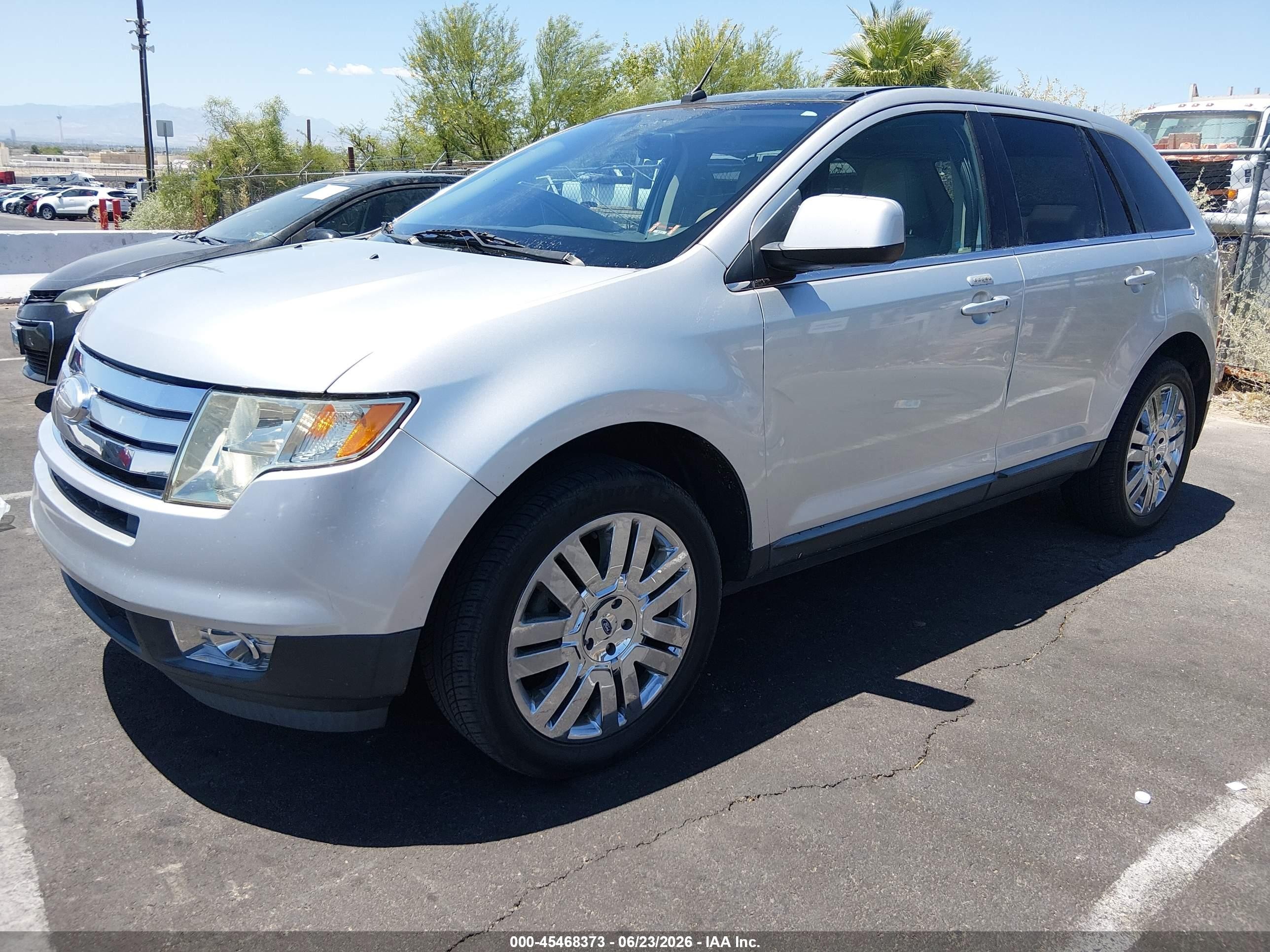2010 Ford Edge Limited Silver vin: 2FMDK3KCXABA88555