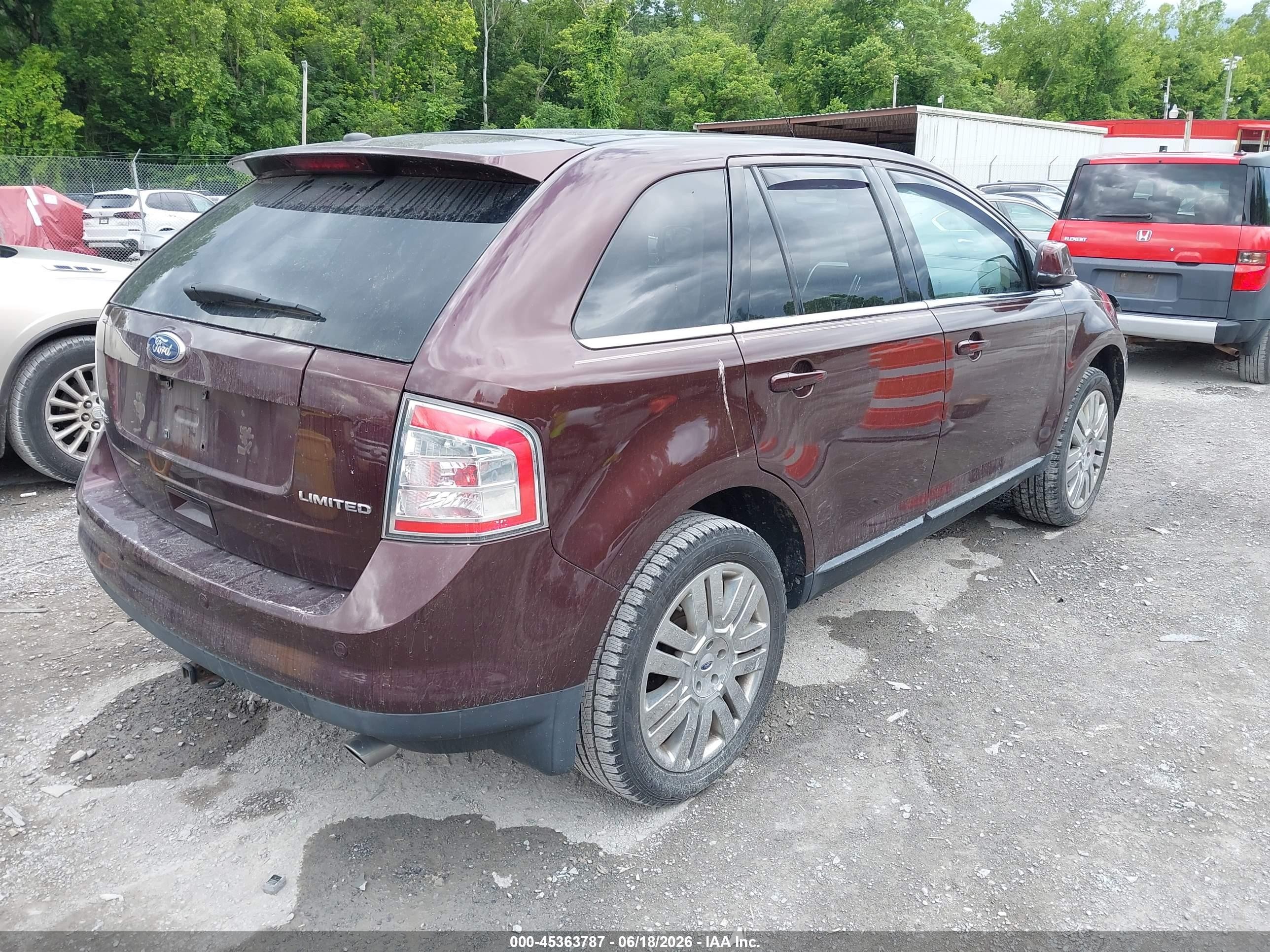2010 Ford Edge Limited Brown vin: 2FMDK3KCXABB16077