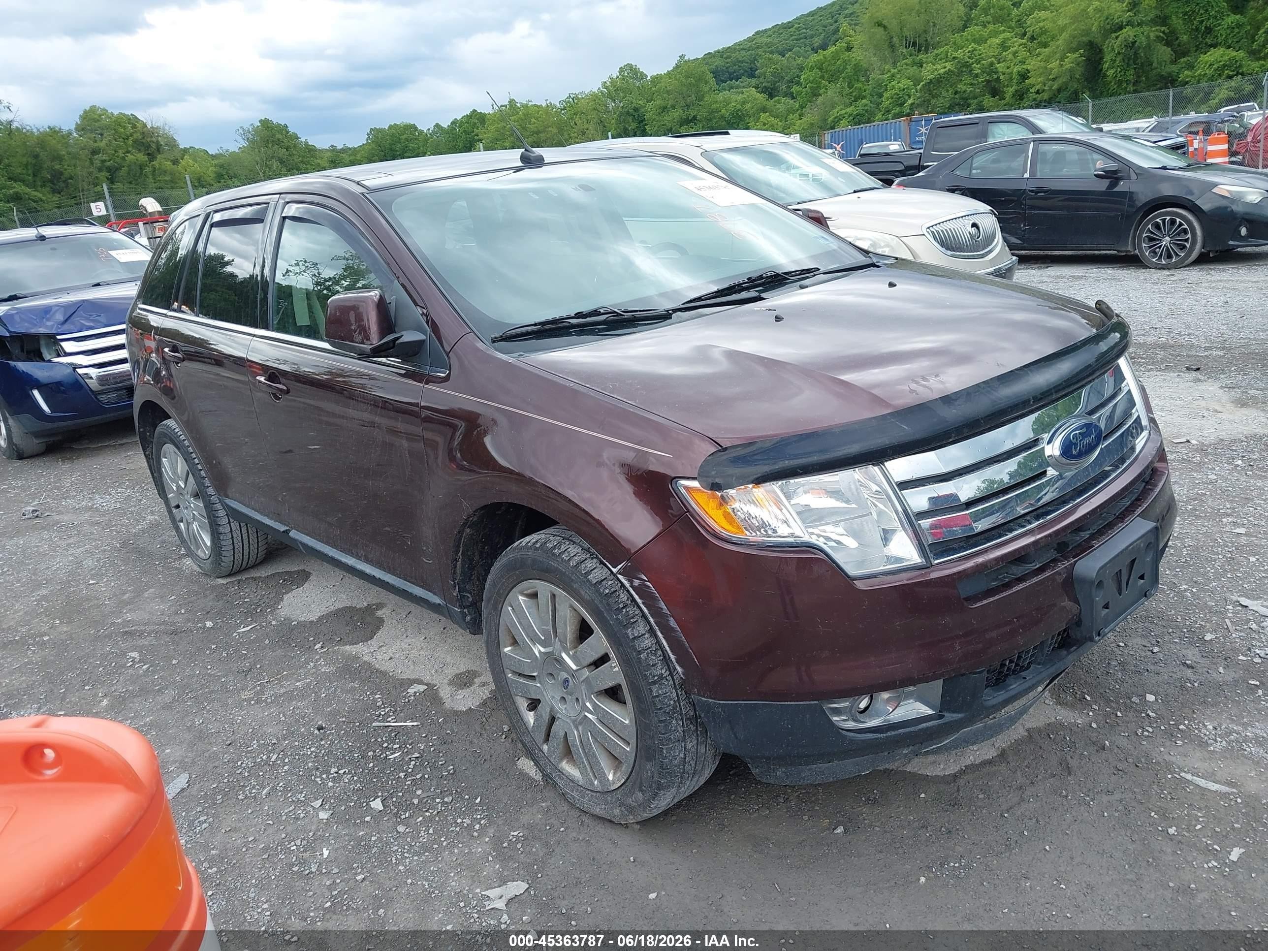 2010 Ford Edge Limited Brown vin: 2FMDK3KCXABB16077