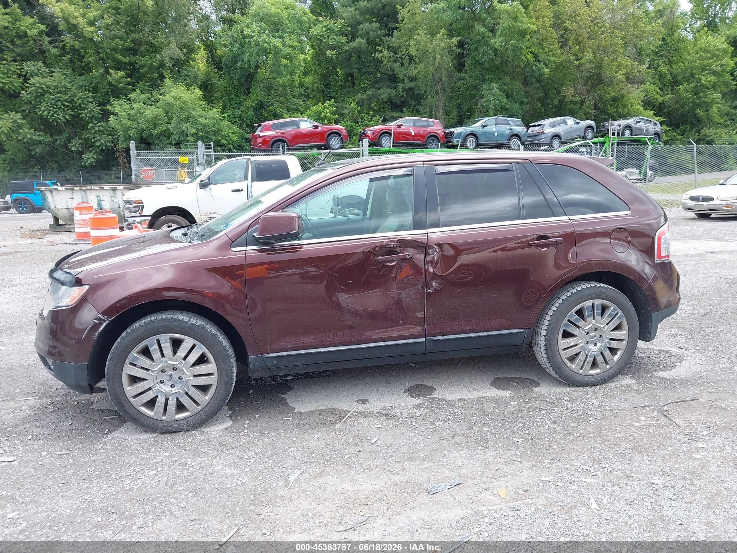 2010 Ford Edge Limited Brown vin: 2FMDK3KCXABB16077