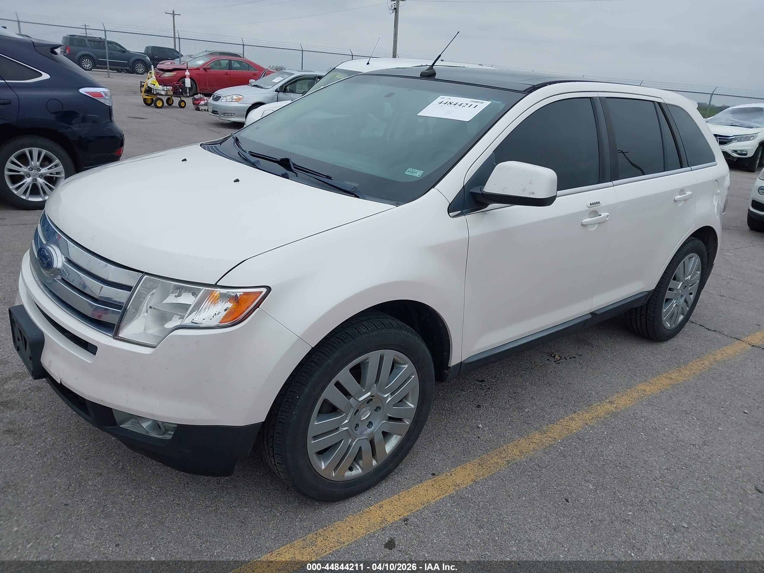 2010 Ford Edge Limited White vin: 2FMDK3KCXABB19237