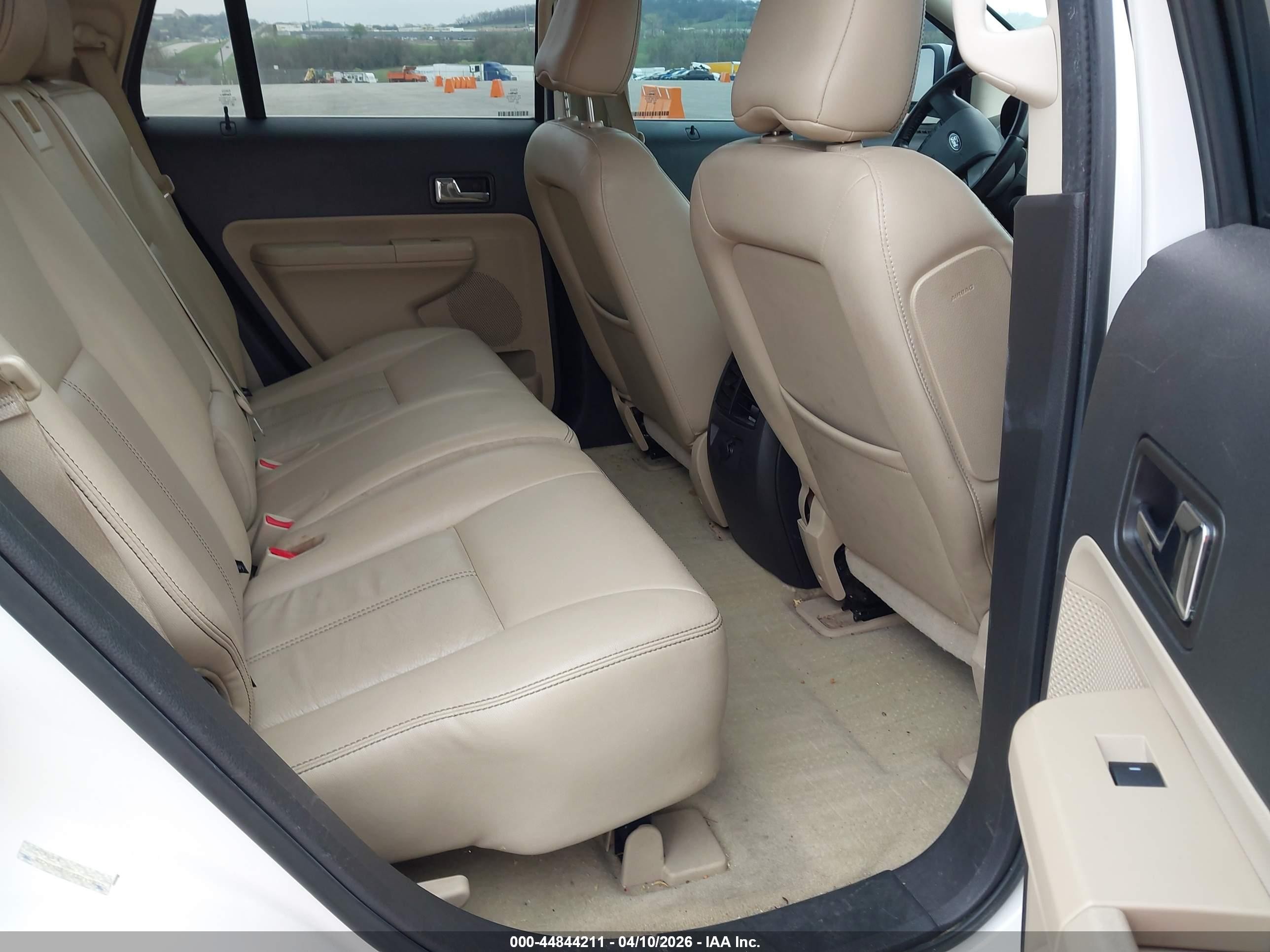 2010 Ford Edge Limited White vin: 2FMDK3KCXABB19237