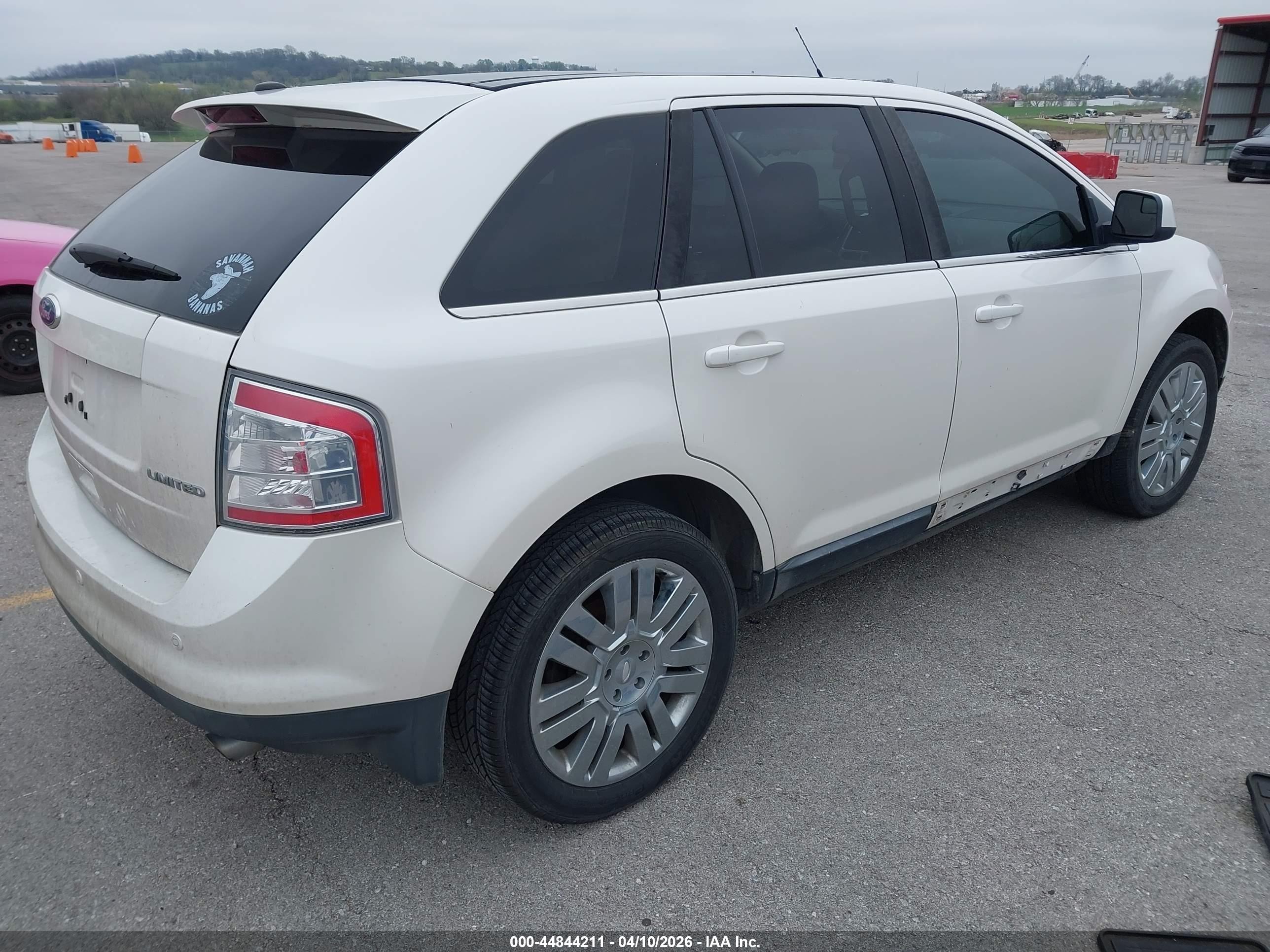 2010 Ford Edge Limited White vin: 2FMDK3KCXABB19237