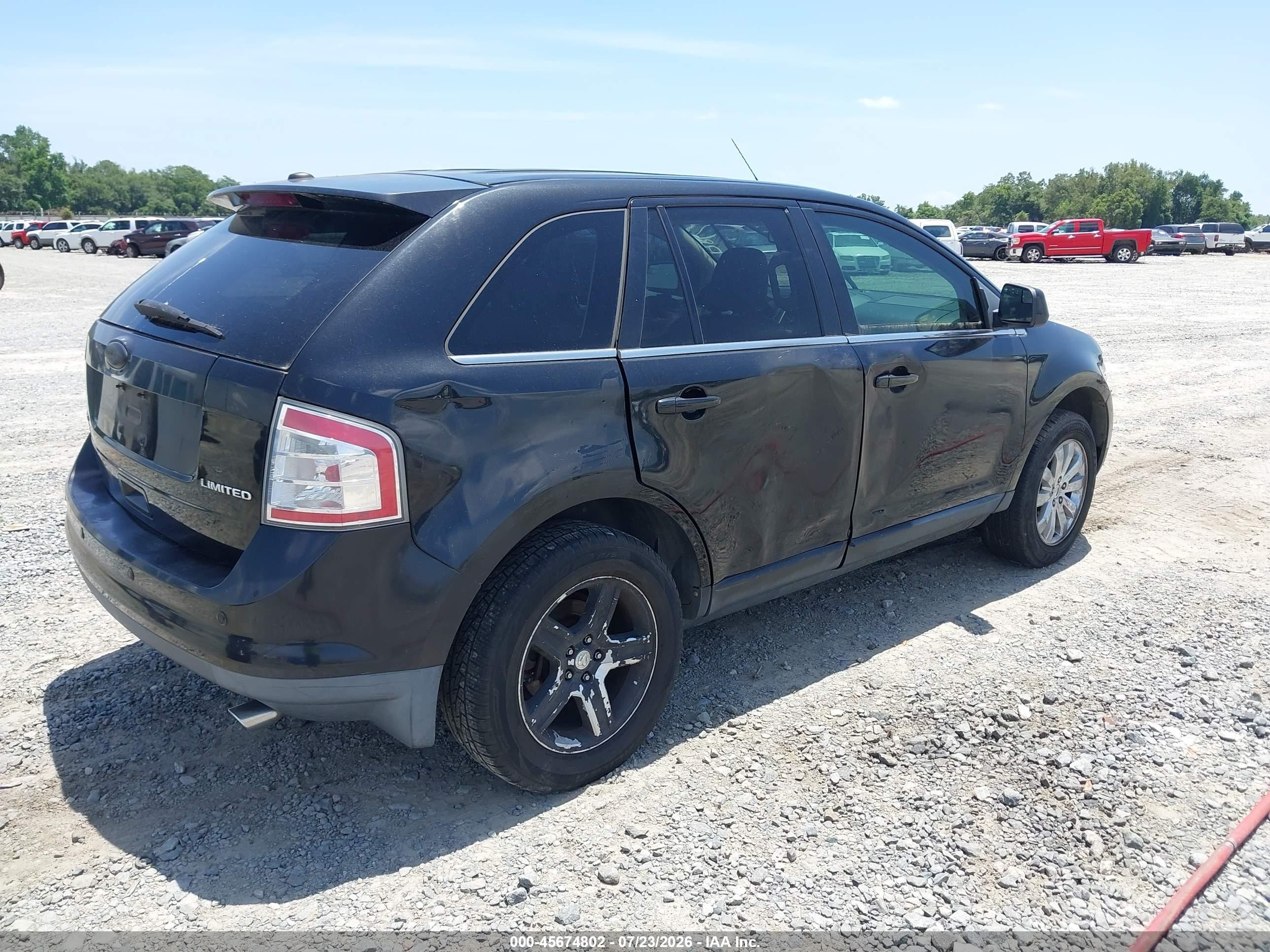 2010 Ford Edge Limited Black vin: 2FMDK3KCXABB56627
