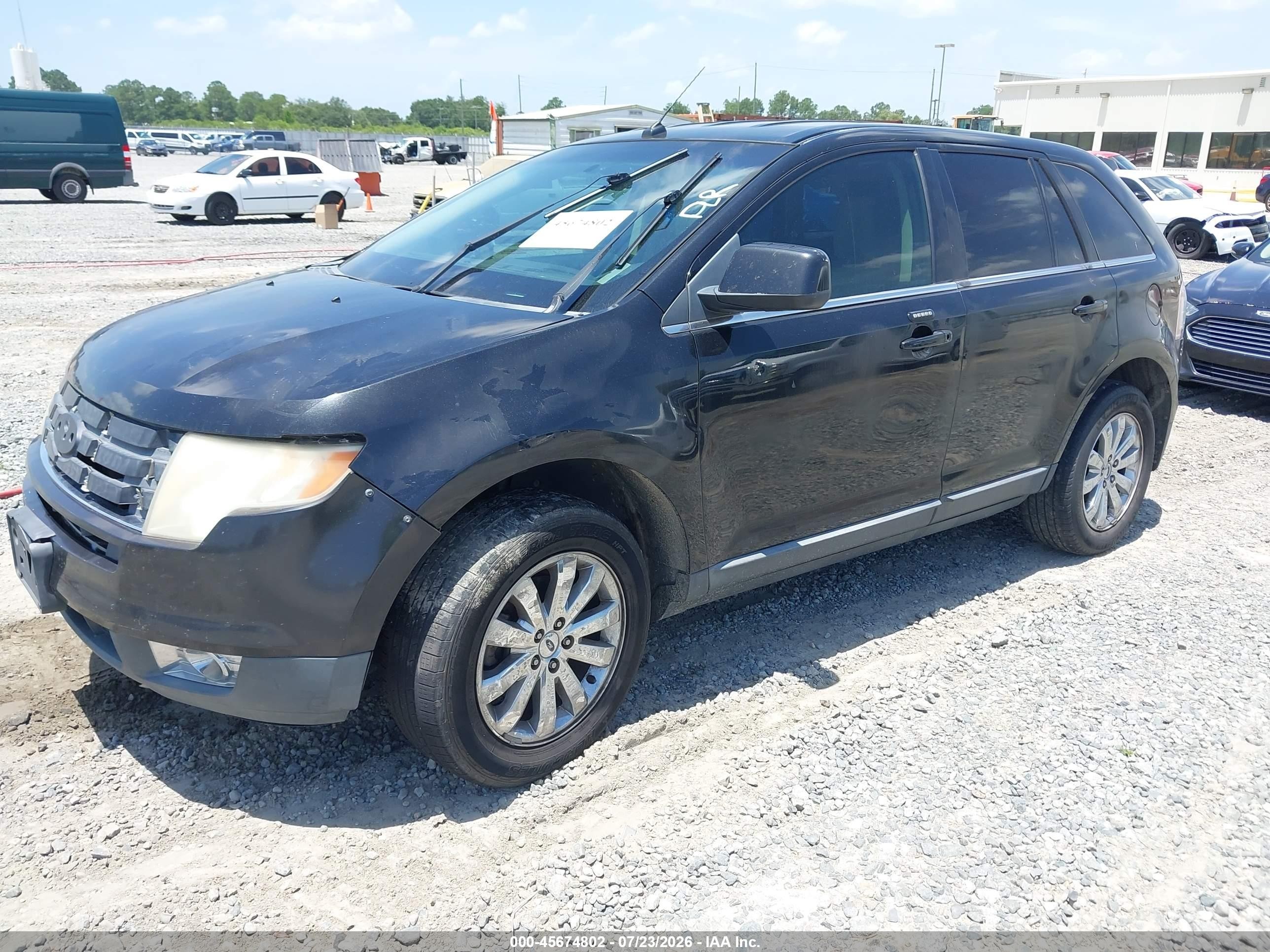 2010 Ford Edge Limited Black vin: 2FMDK3KCXABB56627