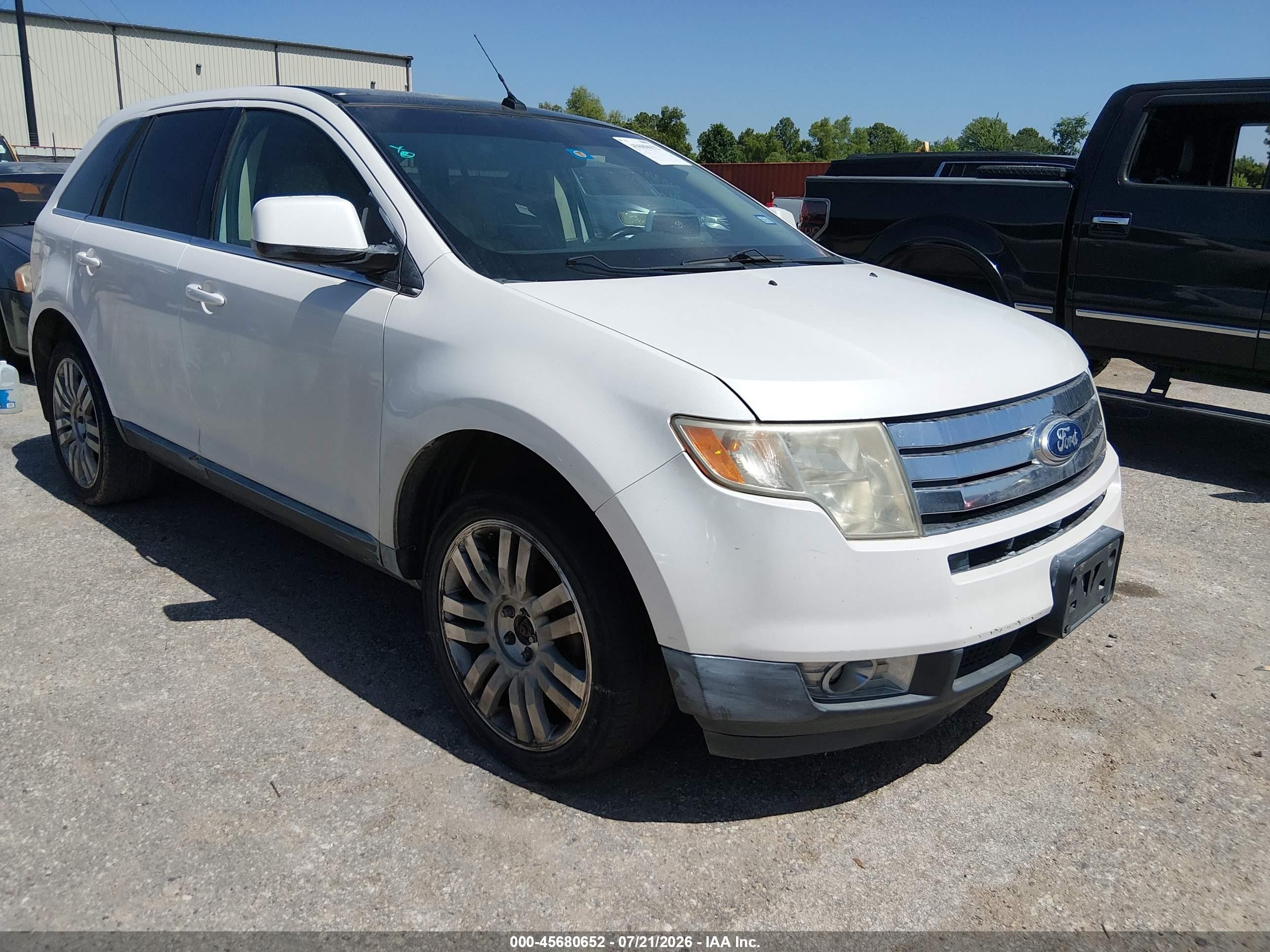 2010 Ford Edge Limited Белый vin: 2FMDK3KCXABB64551