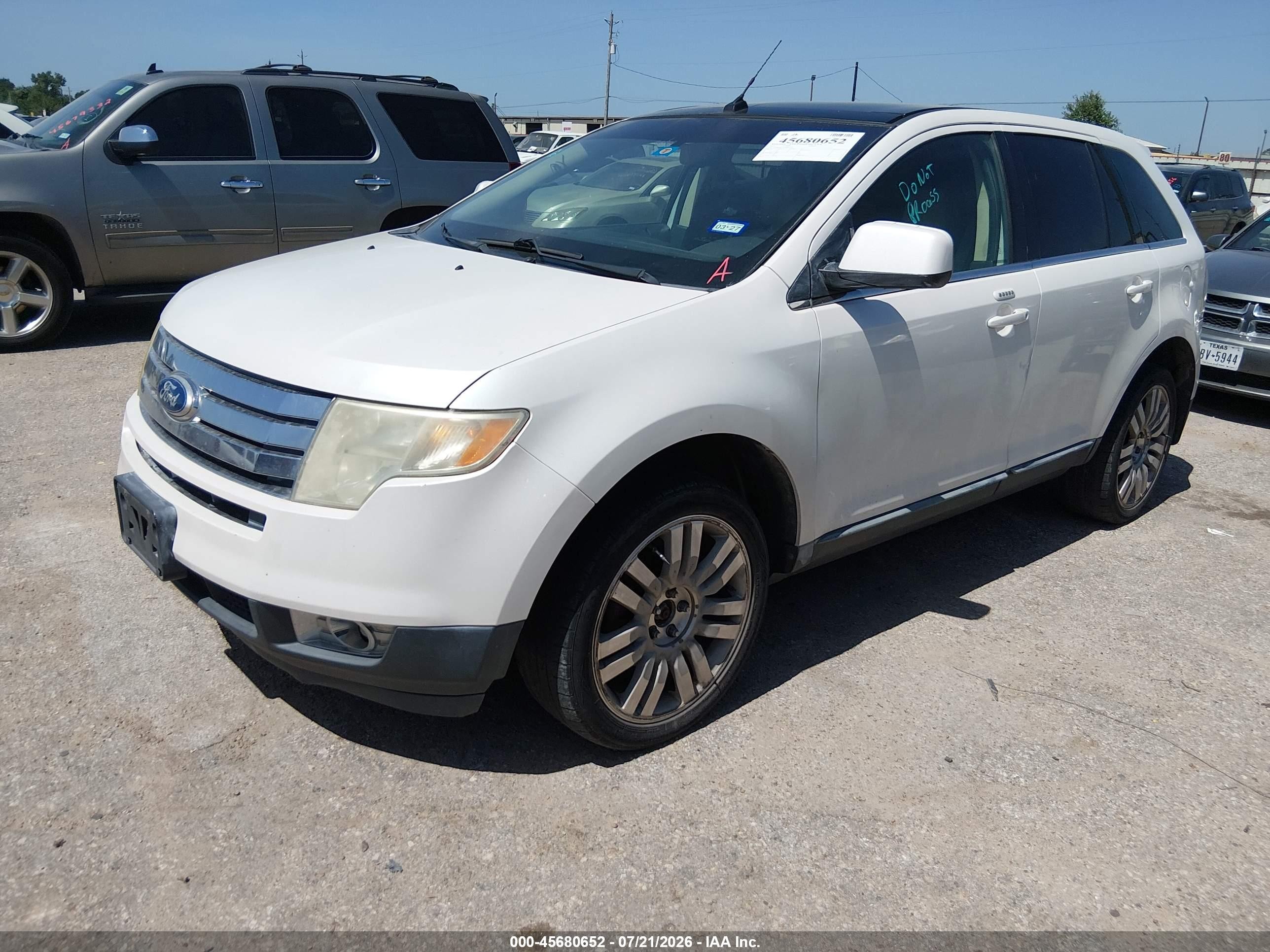 2010 Ford Edge Limited Белый vin: 2FMDK3KCXABB64551
