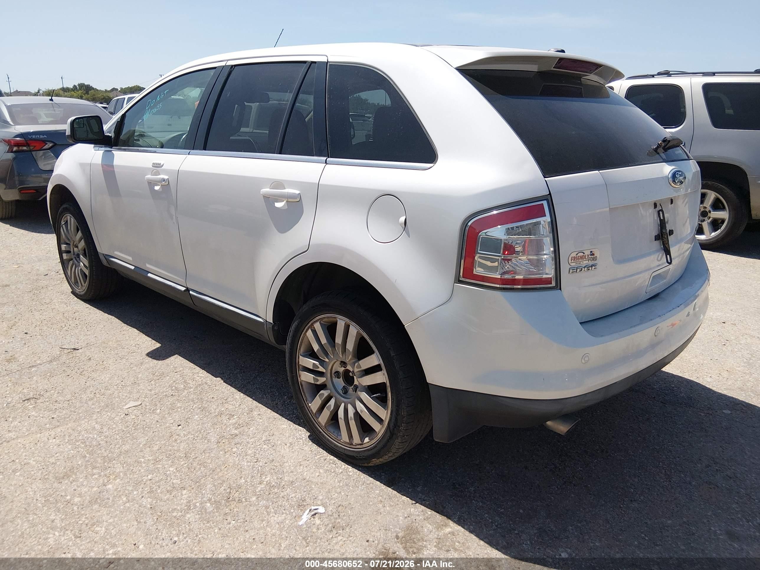 2010 Ford Edge Limited Белый vin: 2FMDK3KCXABB64551